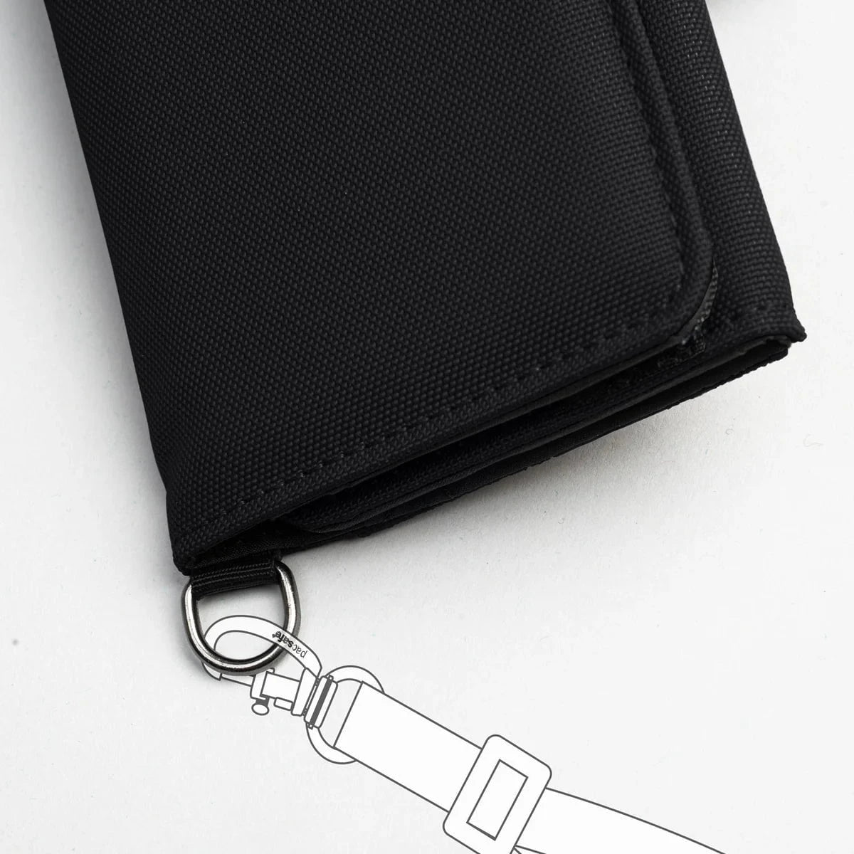 Pacsafe RFIDsafe™ RFID Blocking Trifold Wallet - Secure Travel & Everyday Use for Credit Cards, Passport & Cash - Anti-Theft Slim Wallet for Men & Women