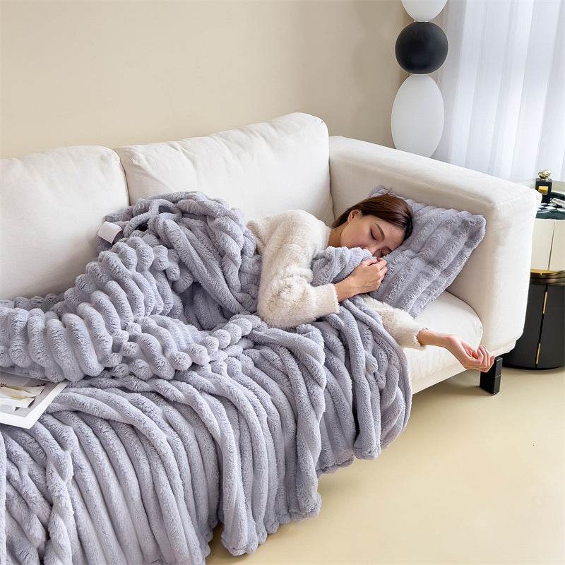 Snuggle Blanket: Ultra Soft Weighted Blanket for Winter - Perfect for Cozy Evenings, Stress Relief & Better Sleep