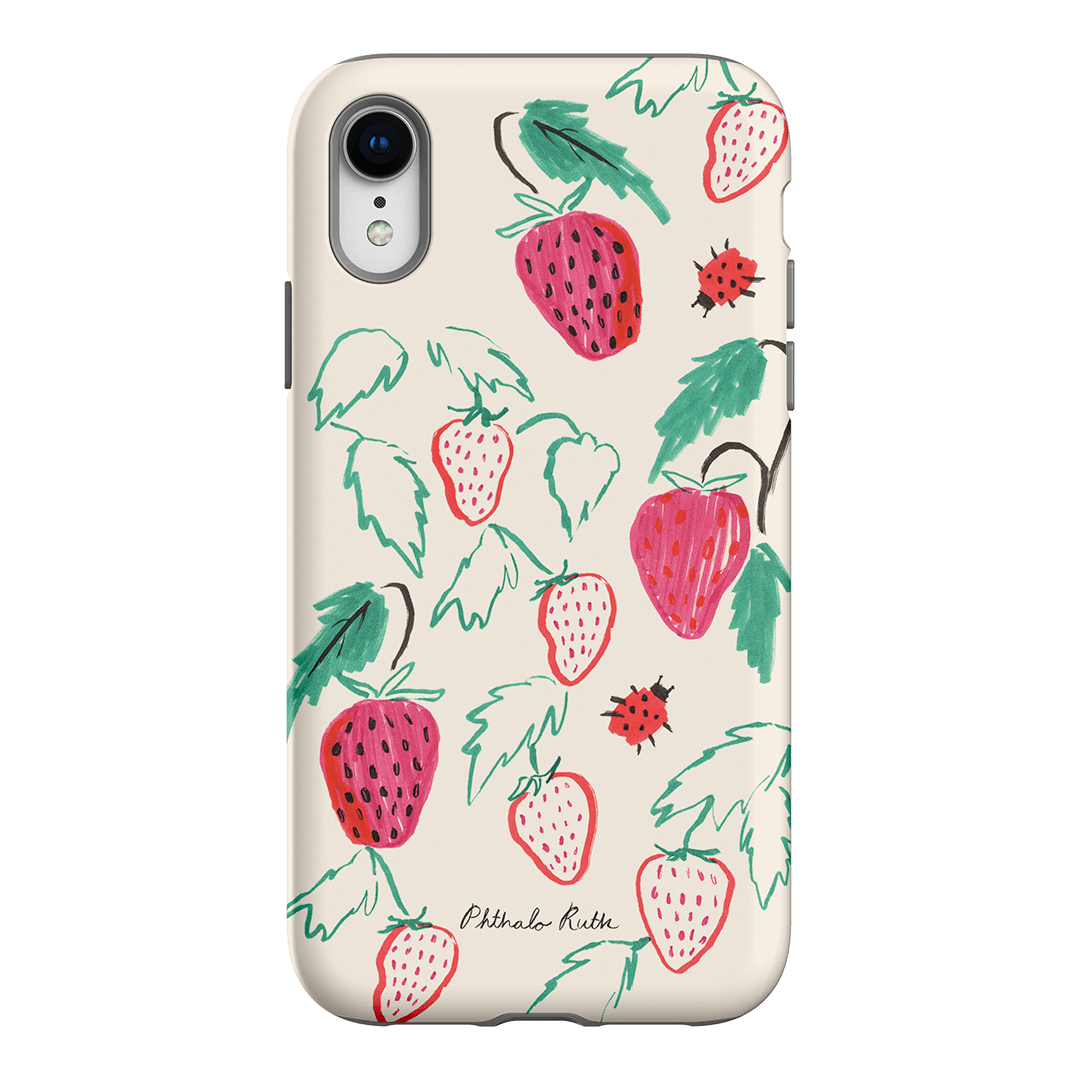 Cute Ladybug Print Shockproof Phone Case for iPhone & Samsung - Perfect for Kids, Teens & Nature Lovers (Outdoor Adventures, School, Daily Use)