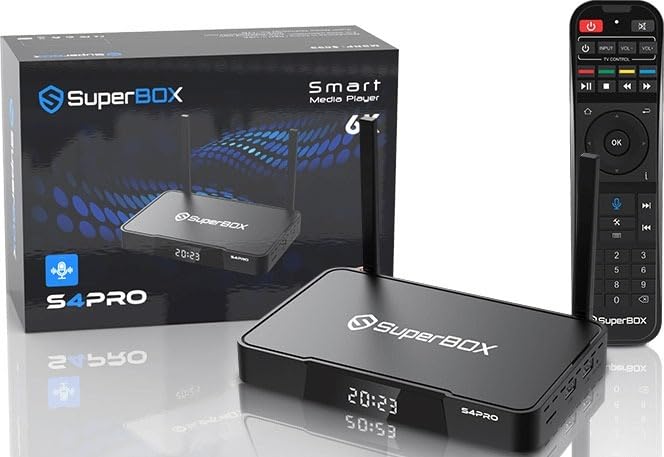 S4 PRO Android TV Box - Most Powerful Streaming Media Player with Preloaded Apps for Netflix, Hulu, Prime Video | Perfect for Home Entertainment & Smart TV Upgrade