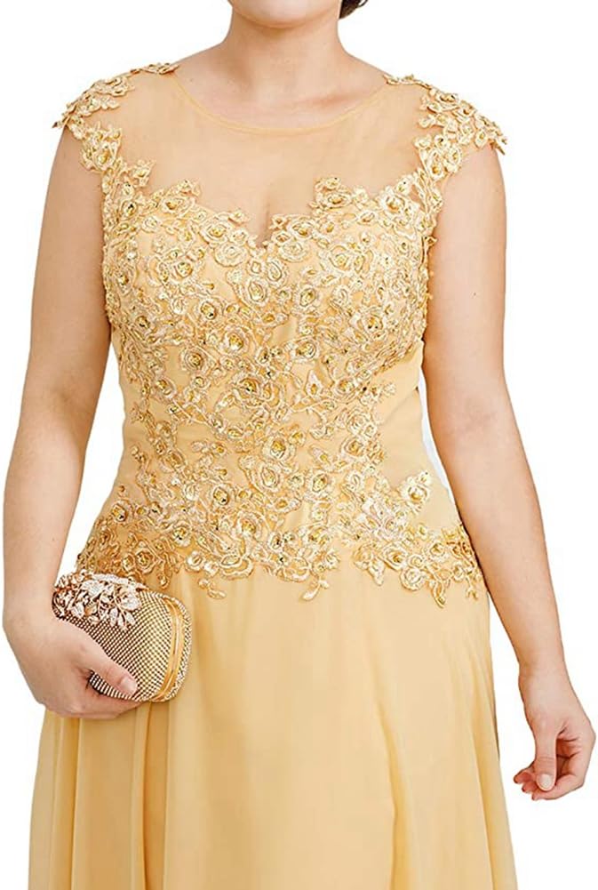 Elegant Chiffon Beaded Bridesmaid Dresses - Long A-Line Prom Evening Gowns with Applique Details | Perfect for Weddings, Formal Events & Special Occasions