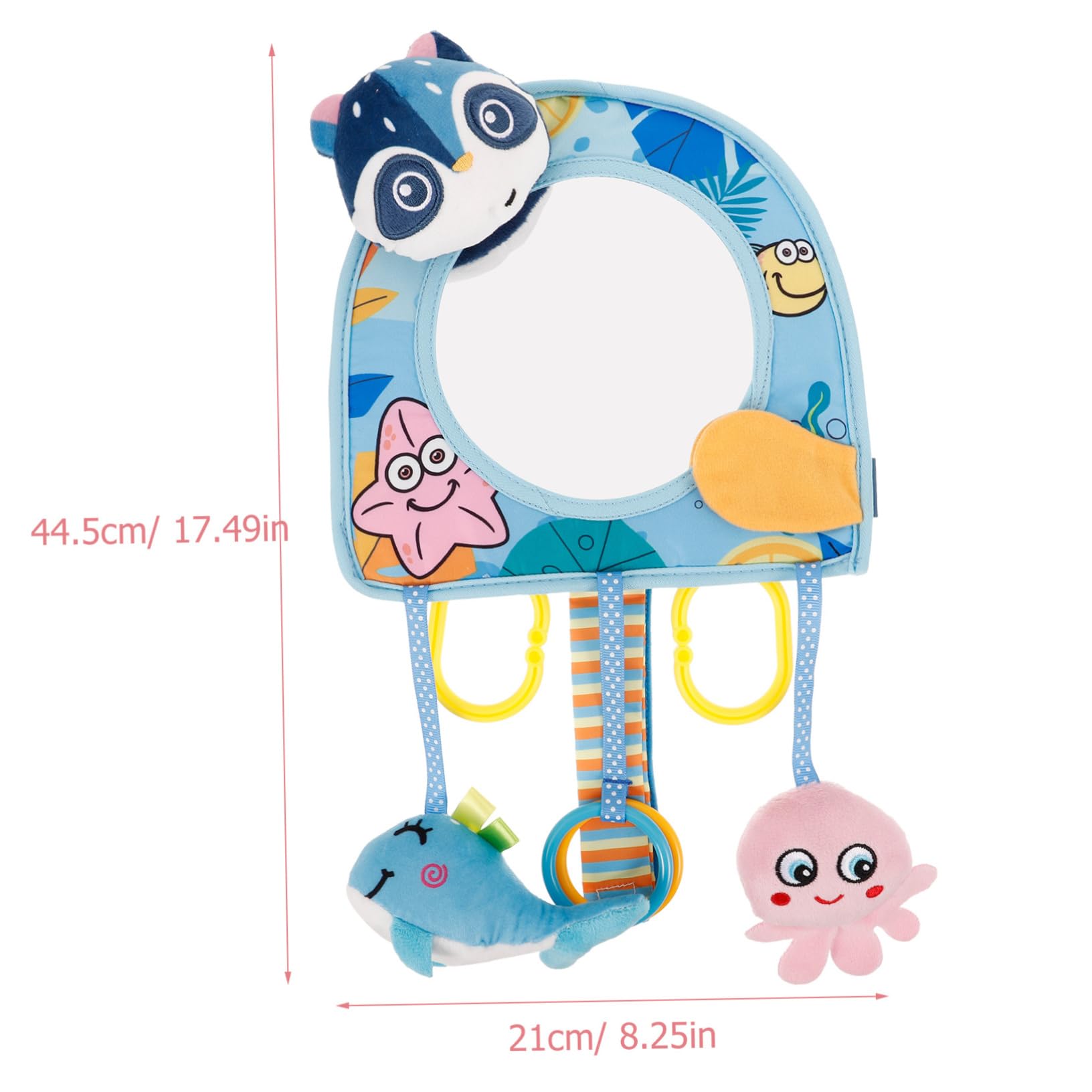 **iFundom Baby Car Seat Mirror - Safe Shatterproof Backseat & Stroller Observation Mirror for Infants & Toddlers - Perfect for Road Trips & Daily Walks**