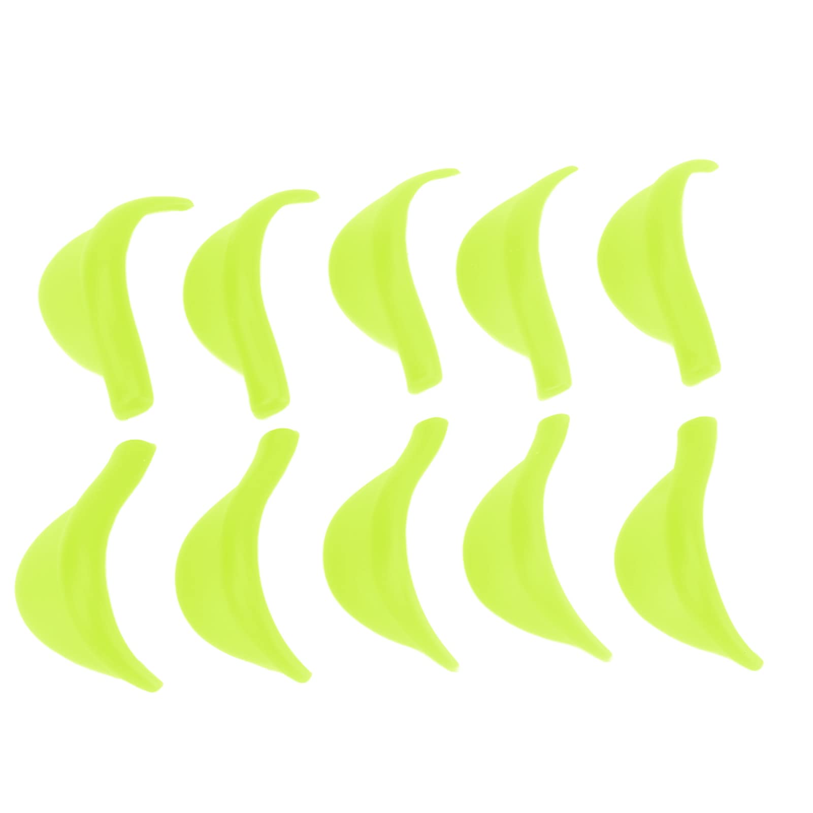 EXCLUZO Silicone Eyelash Perming Curler Set - 5 Sizes Reusable Lash Lift Rods for Professional Salon & Home Use - Perfect for Lash Lifting & Perming (Green) - Great for DIY Beauty & Professional Eyelash Styling