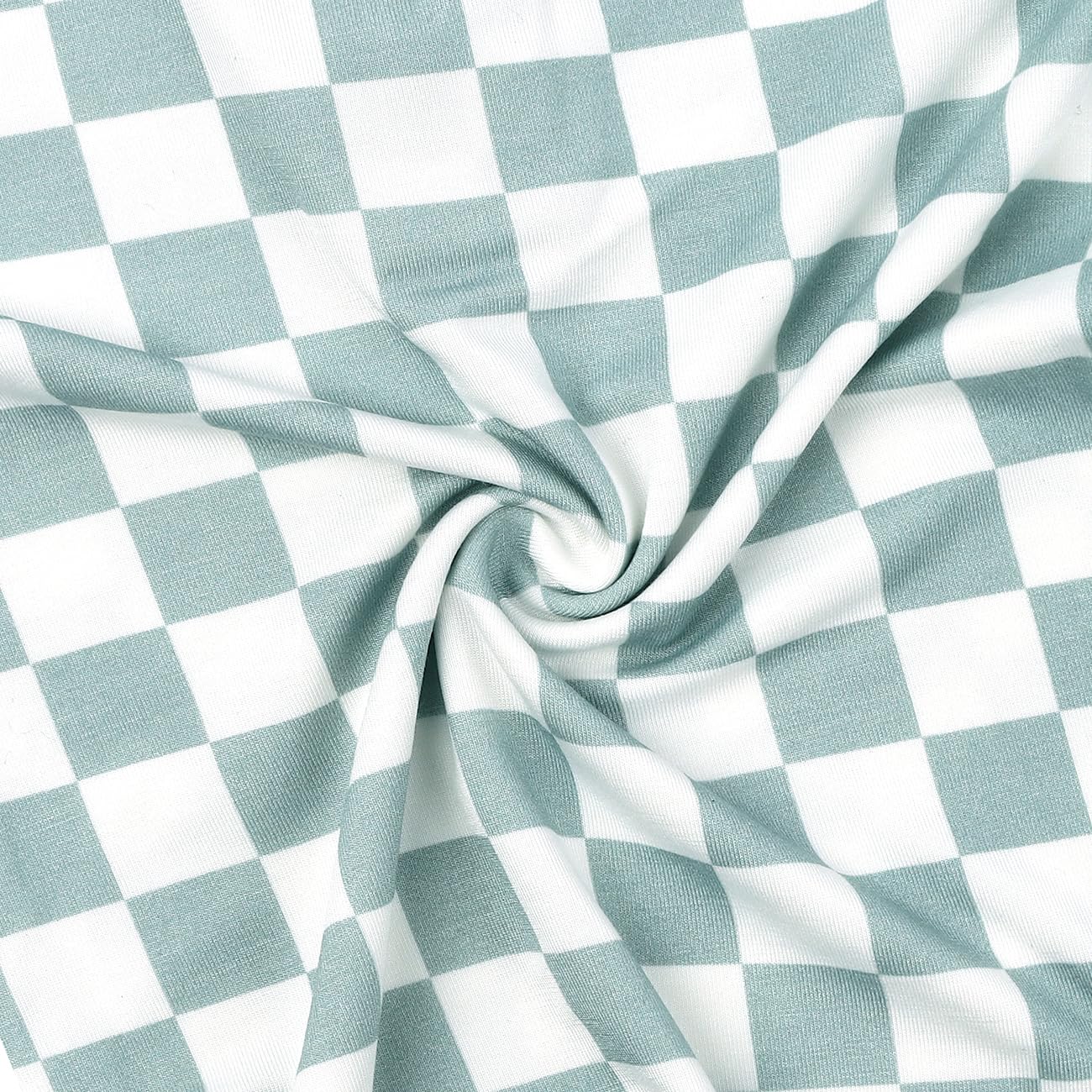 Soft Bamboo Viscose Checkered Knotted Gown for Newborn Baby - Cozy Infant Sleeper with Mittens for Baby Girls & Boys - Perfect for Home, Hospital & Photo Shoots