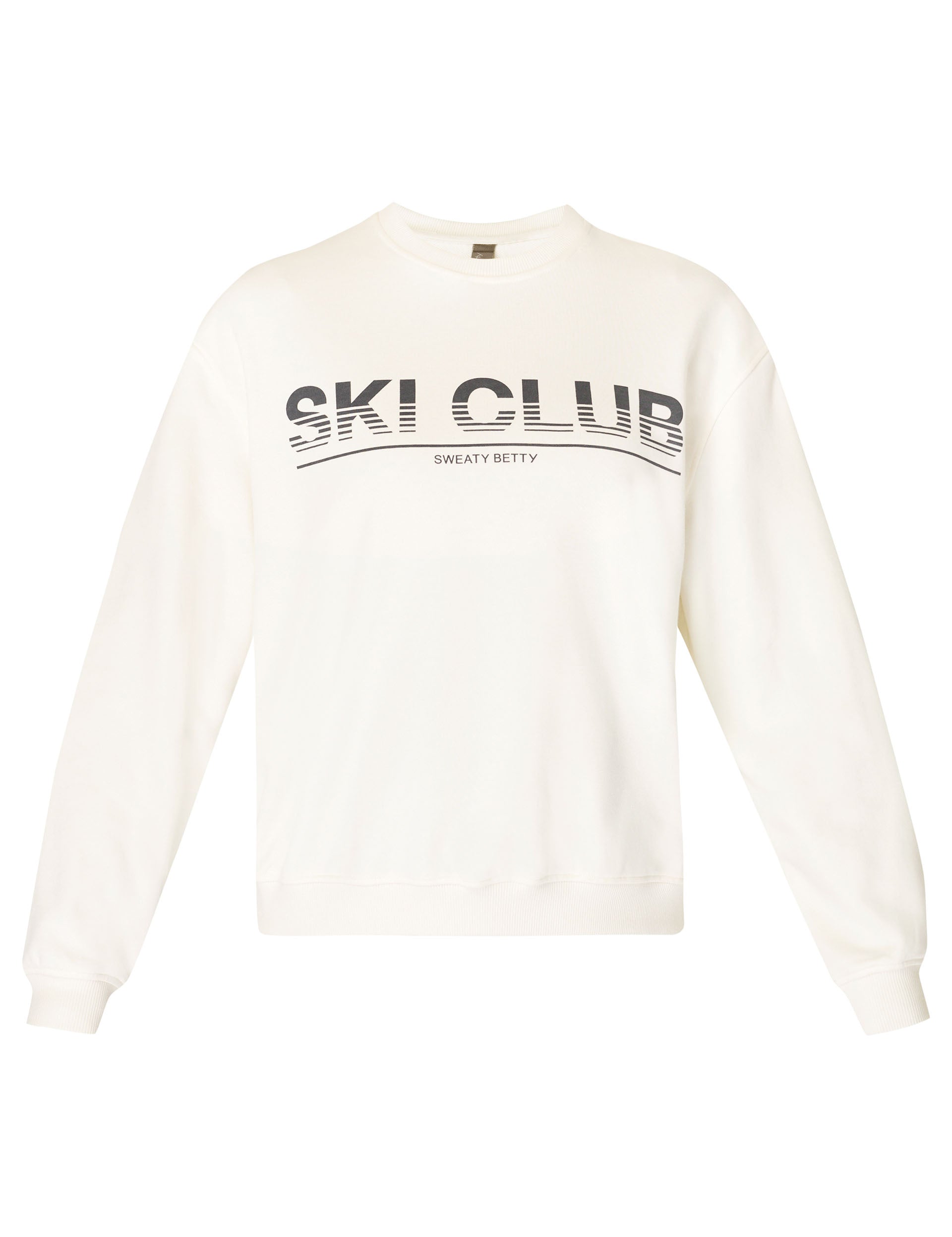Premium Ski Club Sweatshirt - Cozy Studio White Pullover for Winter Sports & Casual Wear | Perfect for Ski Trips, Apres-Ski & Cold Weather Fashion