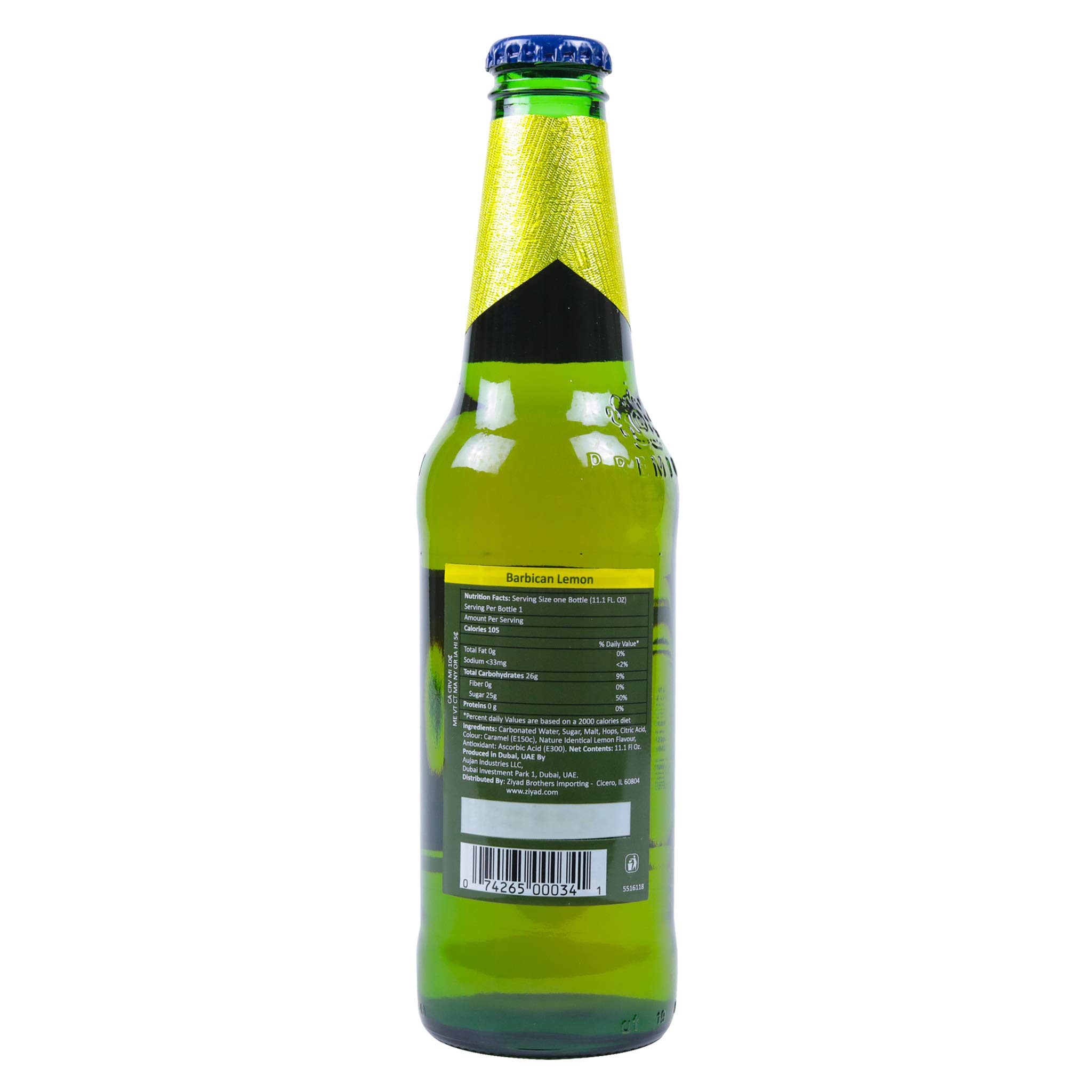 Barbican Lemon Non-Alcoholic Drink - 11.1 fl. Oz (330ml) Cans, Pack of 24 - Refreshing Beverage for Parties, BBQs & Healthy Lifestyle