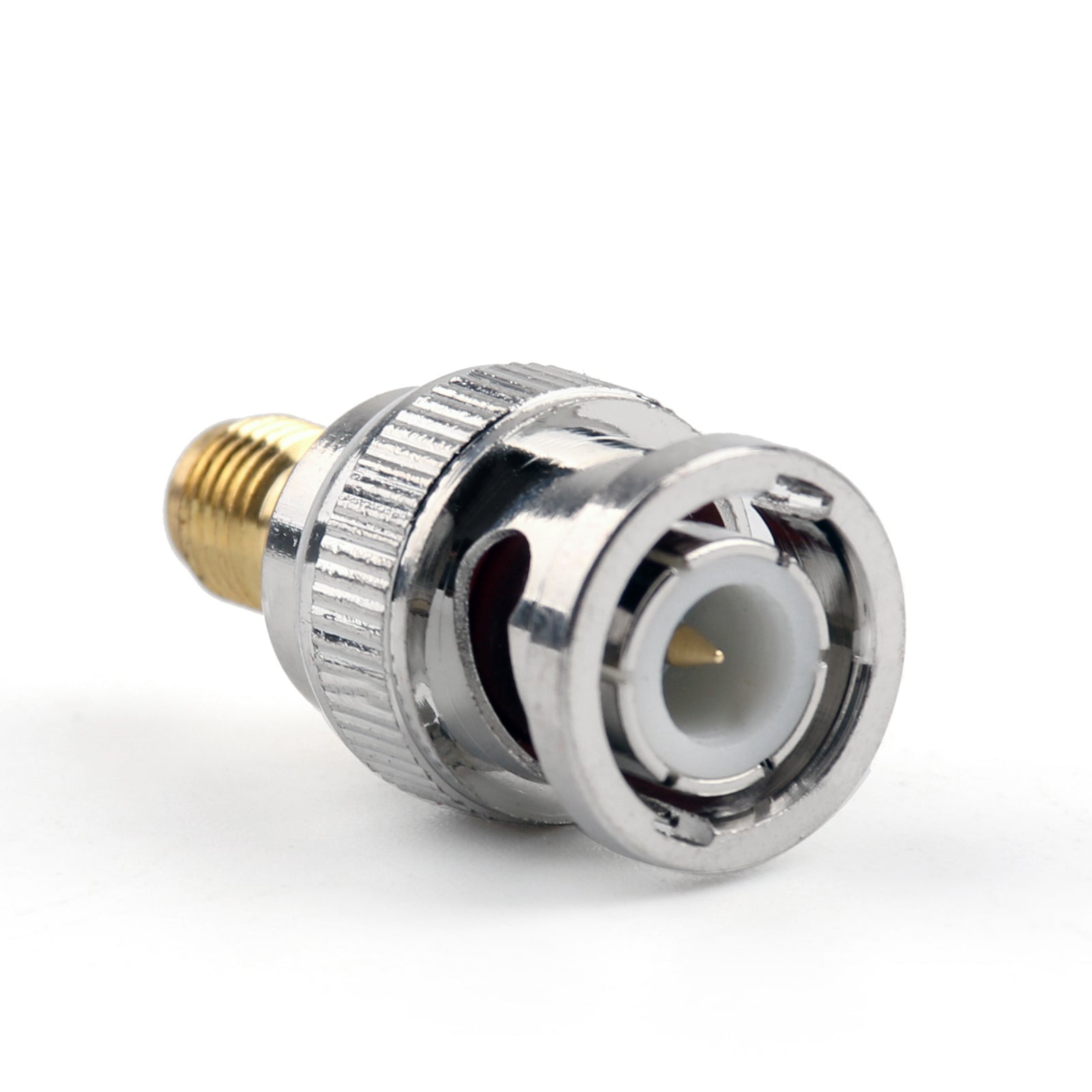 10Pcs BNC Male to SMA Female RF Connector Adapters - Straight Plug for CCTV, Antenna, and Ham Radio Equipment