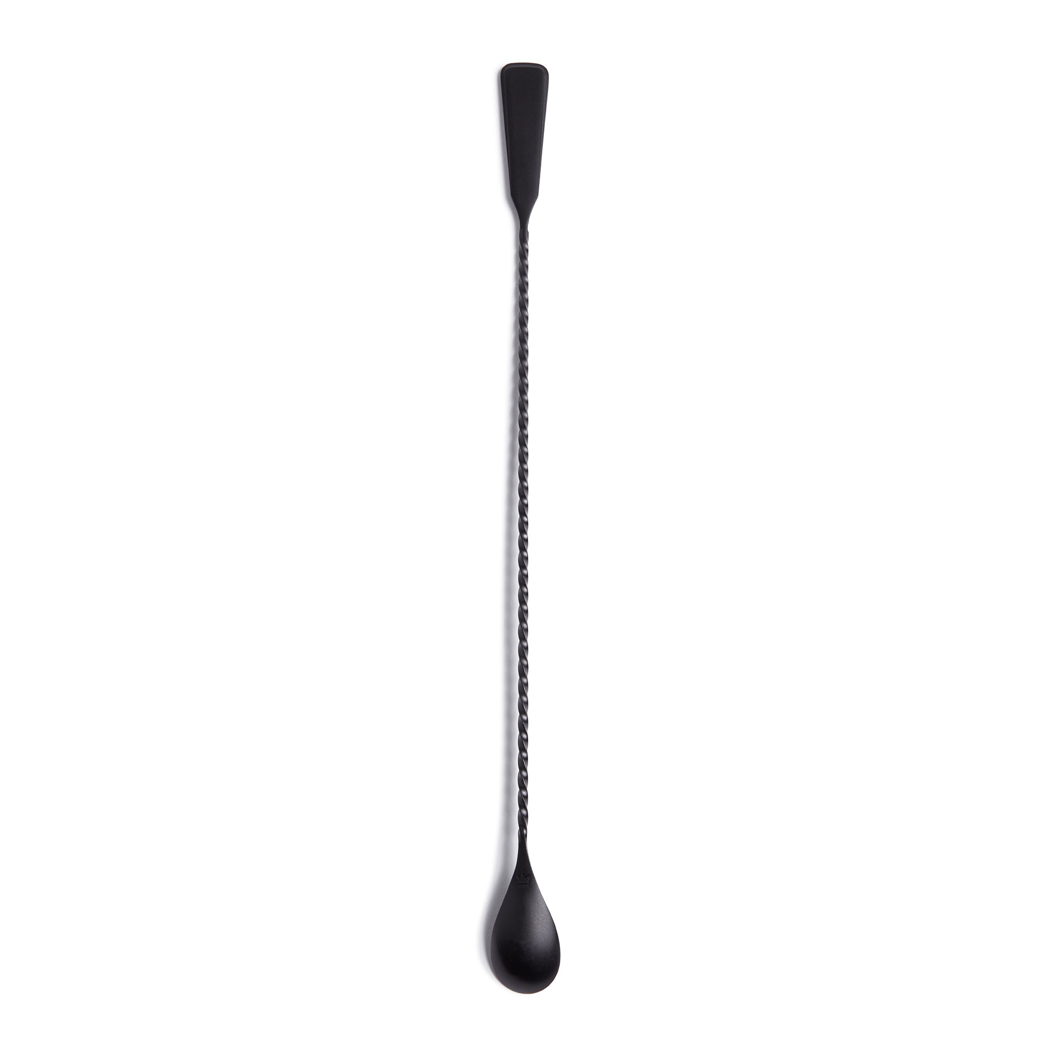 Premium BROMLEY™ Matte Black Bar Spoon - 36cm Stainless Steel Cocktail Mixing Tool for Bartenders & Home Bars | Perfect for Crafting Cocktails, Stirring Drinks & Garnishing