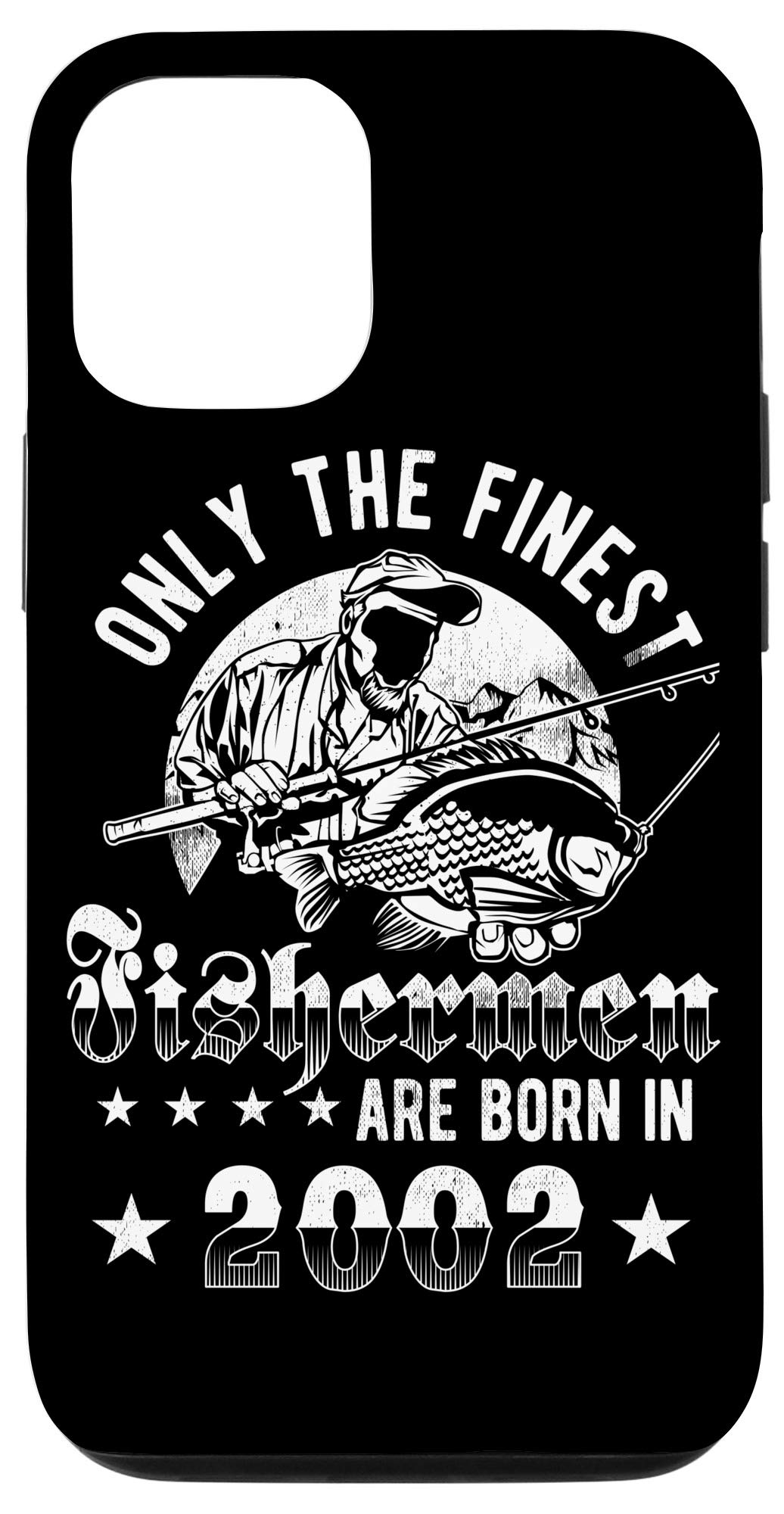 iPhone 12/12 Pro Case - Perfect 19th Birthday Gift for 2002 Born Fisherman | Durable Phone Cover for Fishing & Outdoor Activities
