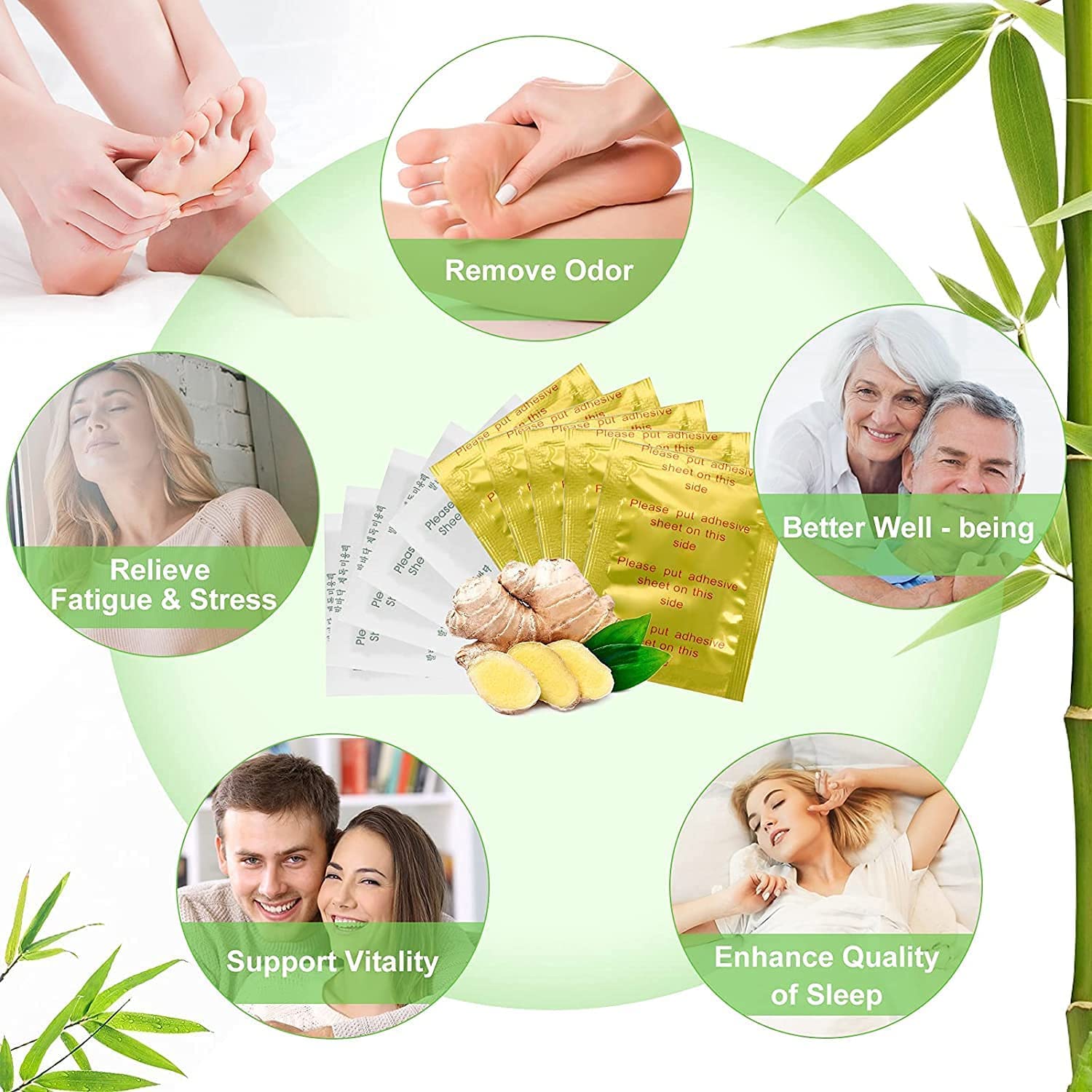 Premium Detox Foot Patches for Deep Cleansing & Toxin Removal - Natural Stress Relief & Better Sleep for Men & Women (30 Pads) | Ideal for Nighttime Use, Travel & Post-Workout Recovery