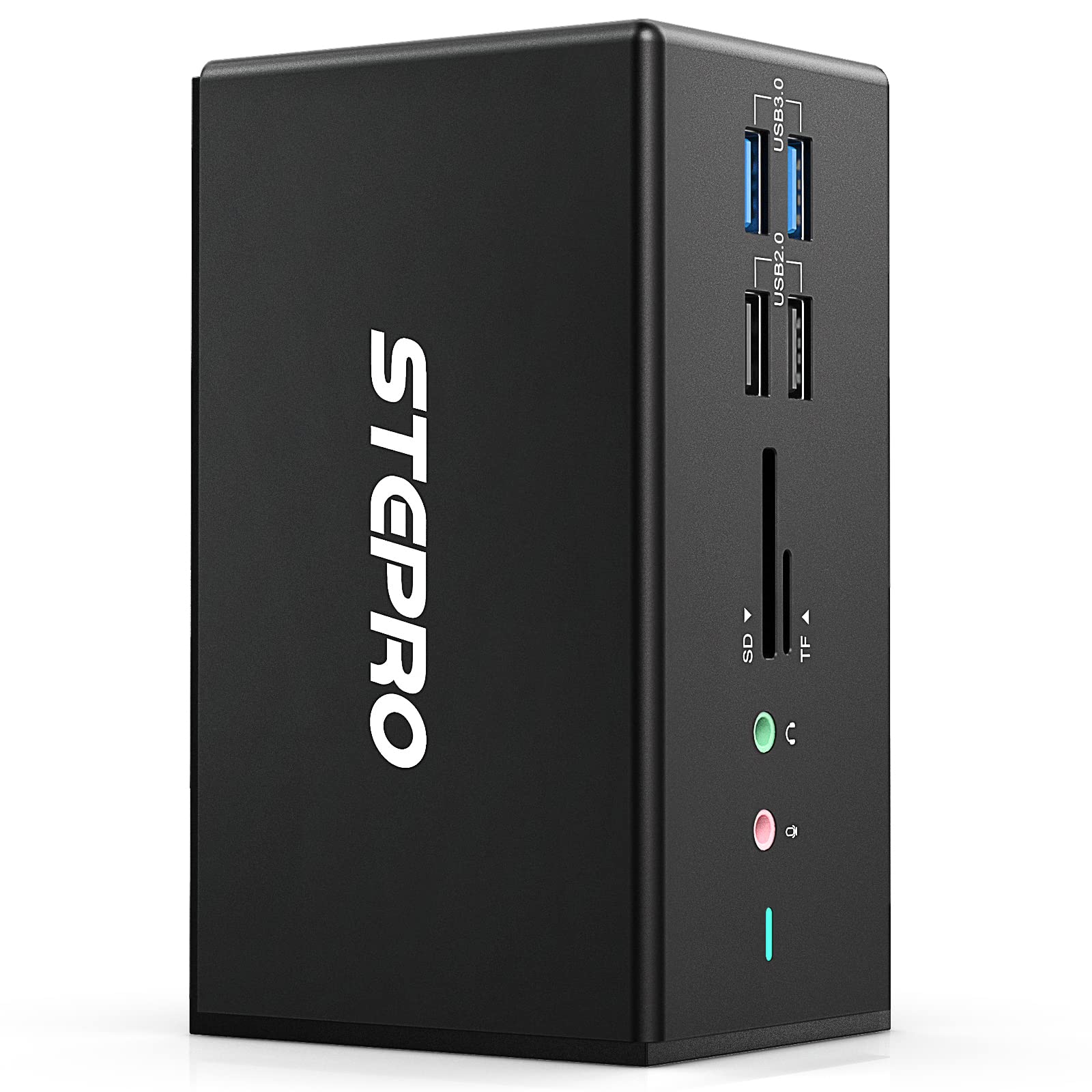 14-in-1 USB C Docking Station with Quad Monitor Support - Thunderbolt 3 Hub for MacBook Pro/Air & Windows Laptops - 2xHDMI, VGA, PD 3.0, Ethernet, 4 USB Ports, SD/TF Card Readers, Audio - Perfect for Home Office, Gaming & Multi-Tasking Workspaces