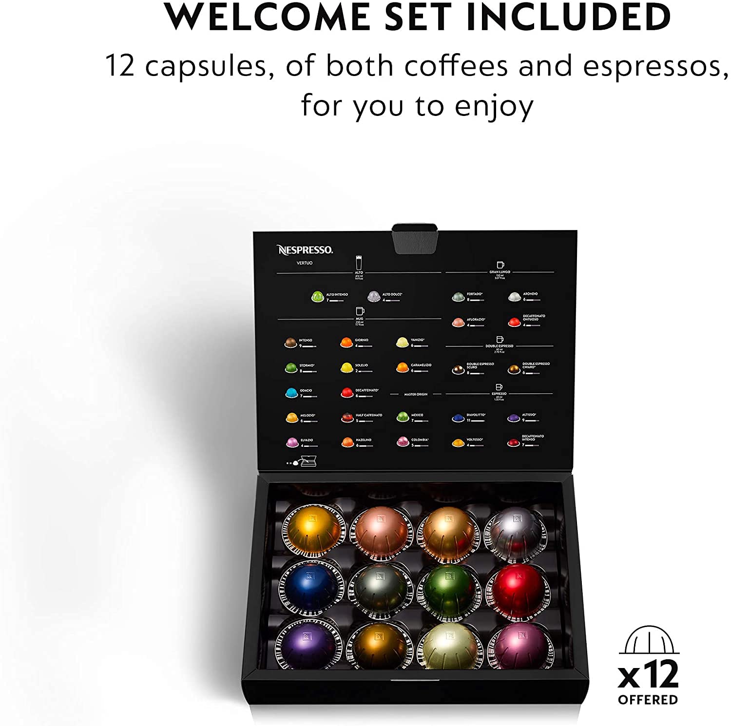 Nespresso Vertuo Coffee and Espresso Machine by Breville - Chrome Finish | Brew Barista-Quality Coffee at Home | Perfect for Office, Kitchen & Gifting