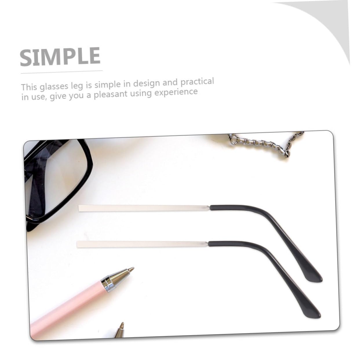 COLLBATH 2 Pairs Glasses Temple Replacement Parts with Screwdriver for Men & Women Sunglasses Repair