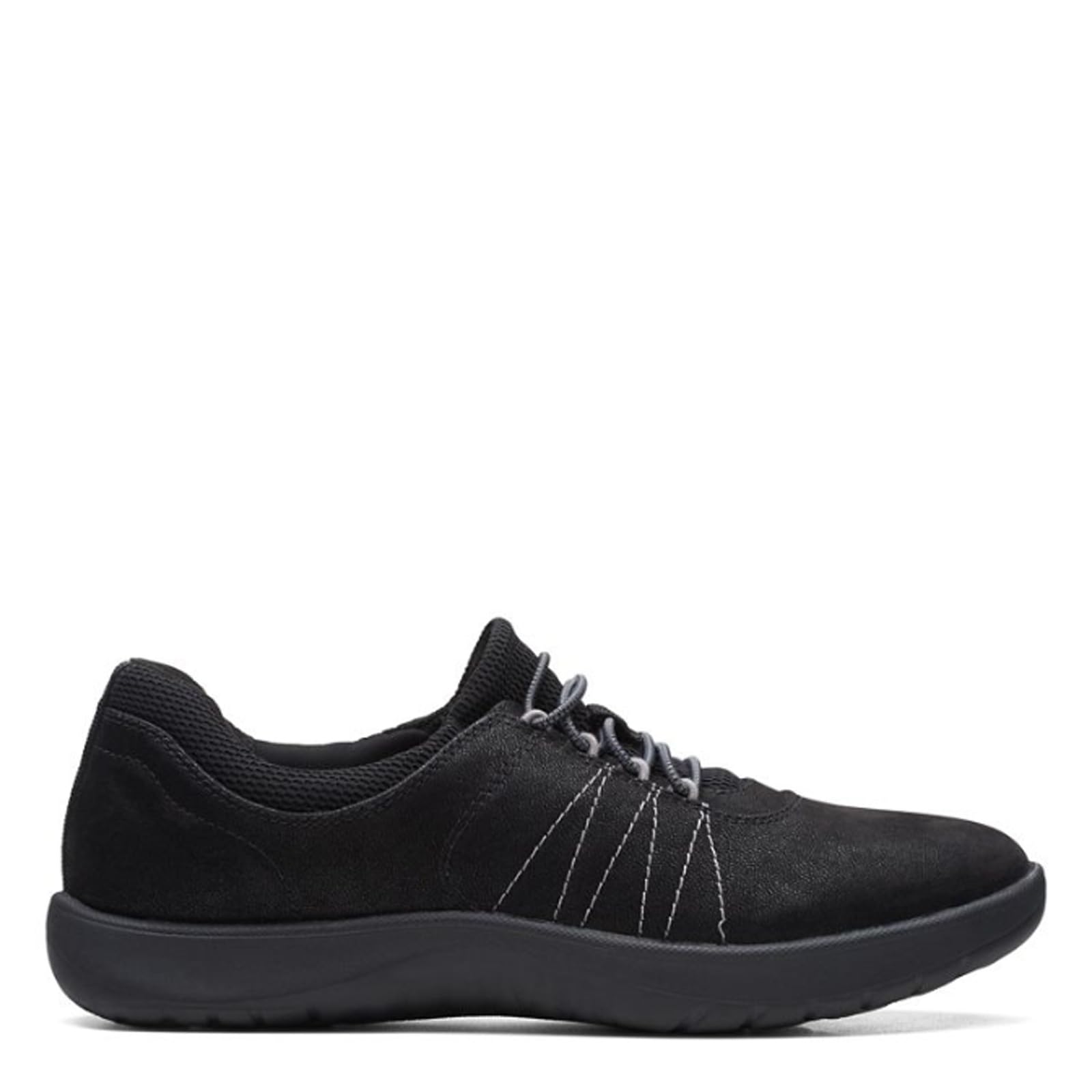 Clarks Women's Adella Stroll Comfortable Walking Shoes - Black/Black, Size 8 | Slip-On Casual Shoes for Work, Travel & Everyday Wear
