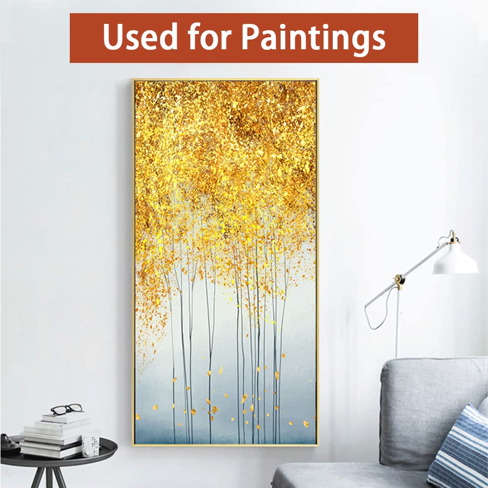 120 Sheets Imitation Gold Leaf Paper, 8 x 8.5 cm - Gold, Silver & Rose Gold Leaf for Painting, Nail Art, Makeup, DIY Crafts, Gilding & Furniture Decoration - Perfect for Home Decor, Wedding Invitations & Gift Wrapping