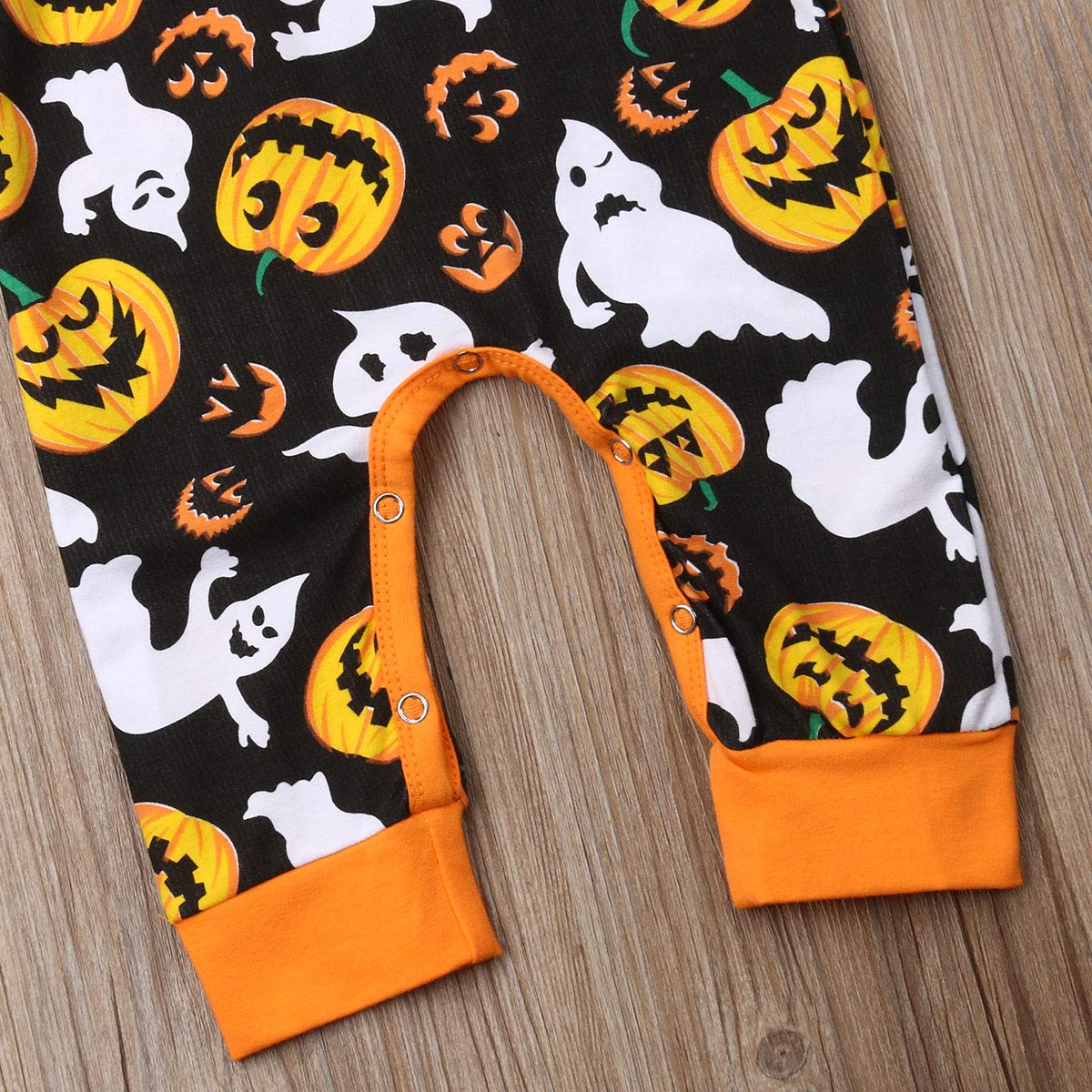 **Bagilaanoe Baby Halloween Romper - Long Sleeve/Sleeveless Pumpkin Jumpsuit for Newborn Boys & Girls (6-12 Months) - Cute Halloween Costume for Parties & Photo Shoots**