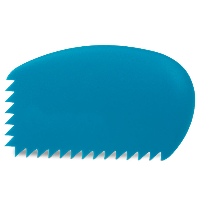 Professional Sawtooth Silicone Decorating Comb for Cake Icing, Fondant & Clay - Baking Tools & Cake Decorating Accessories - Perfect for Home Bakers & Professional Chefs