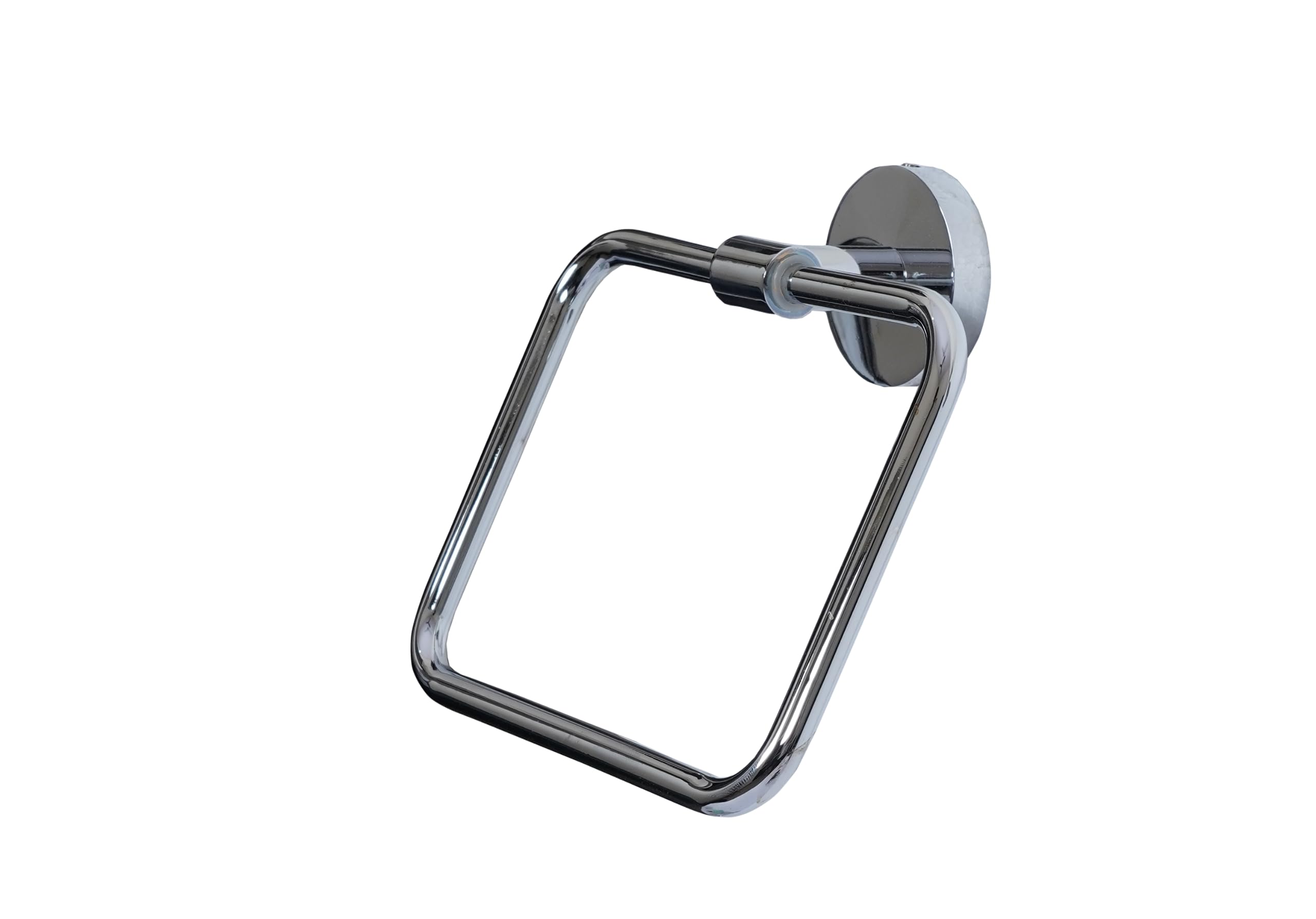 Polished Chrome Brass Towel Ring - Elegant Bathroom & Kitchen Towel Holder for Hand & Dish Towels - Perfect for Modern Homes & Spas