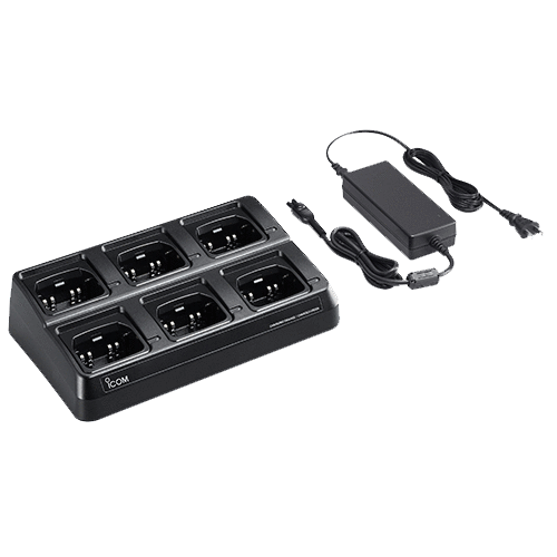 Icom BC214 Six Bank Charger - Fast & Efficient Multi-Battery Charger for Icom Radios | Perfect for Marine, Aviation & Emergency Communication Use