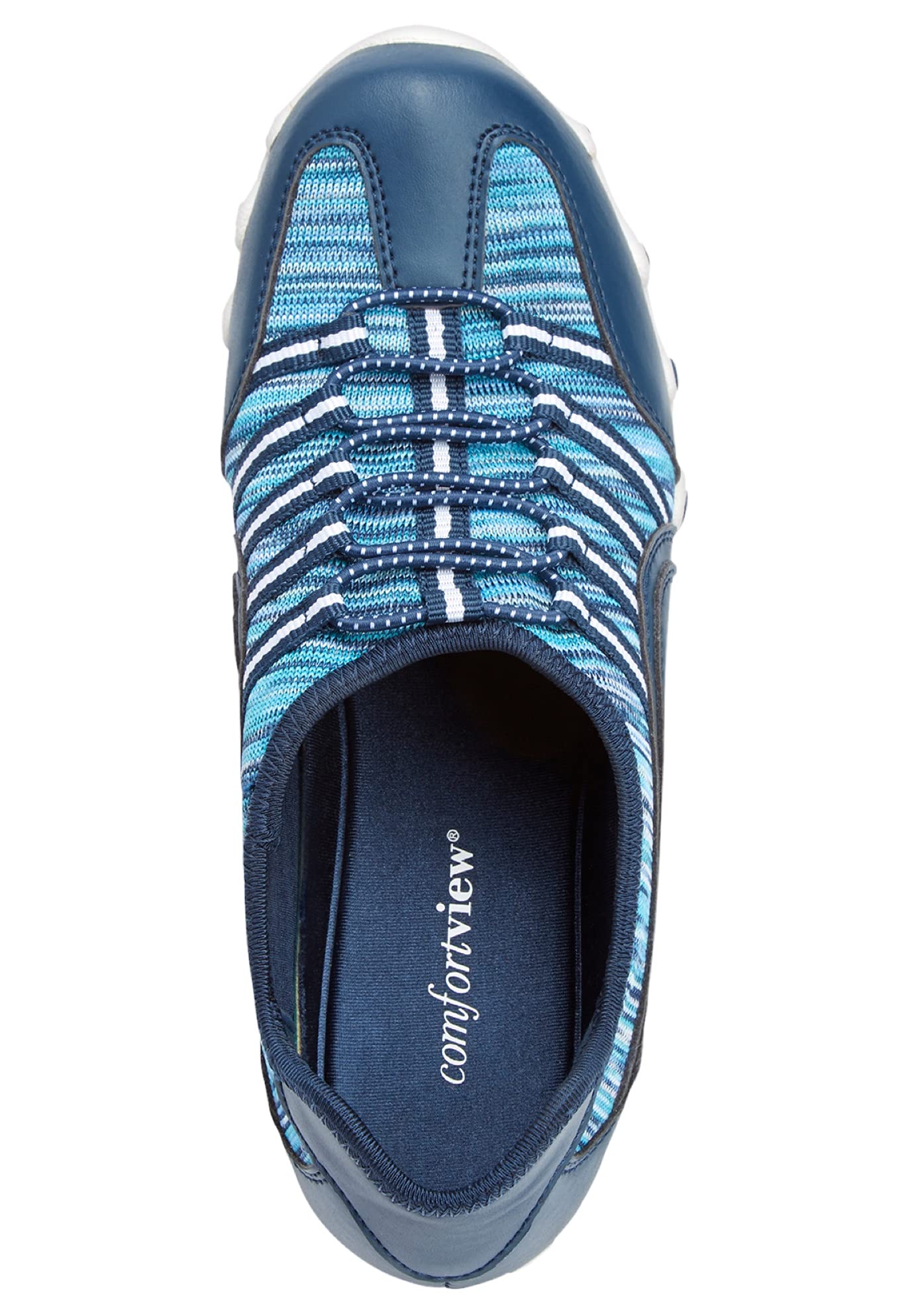 Comfortview Women's Wide Width The Tory Sneaker - Lightweight Walking Shoes for Women with Arch Support - Perfect for Running, Gym Workouts & Casual Wear