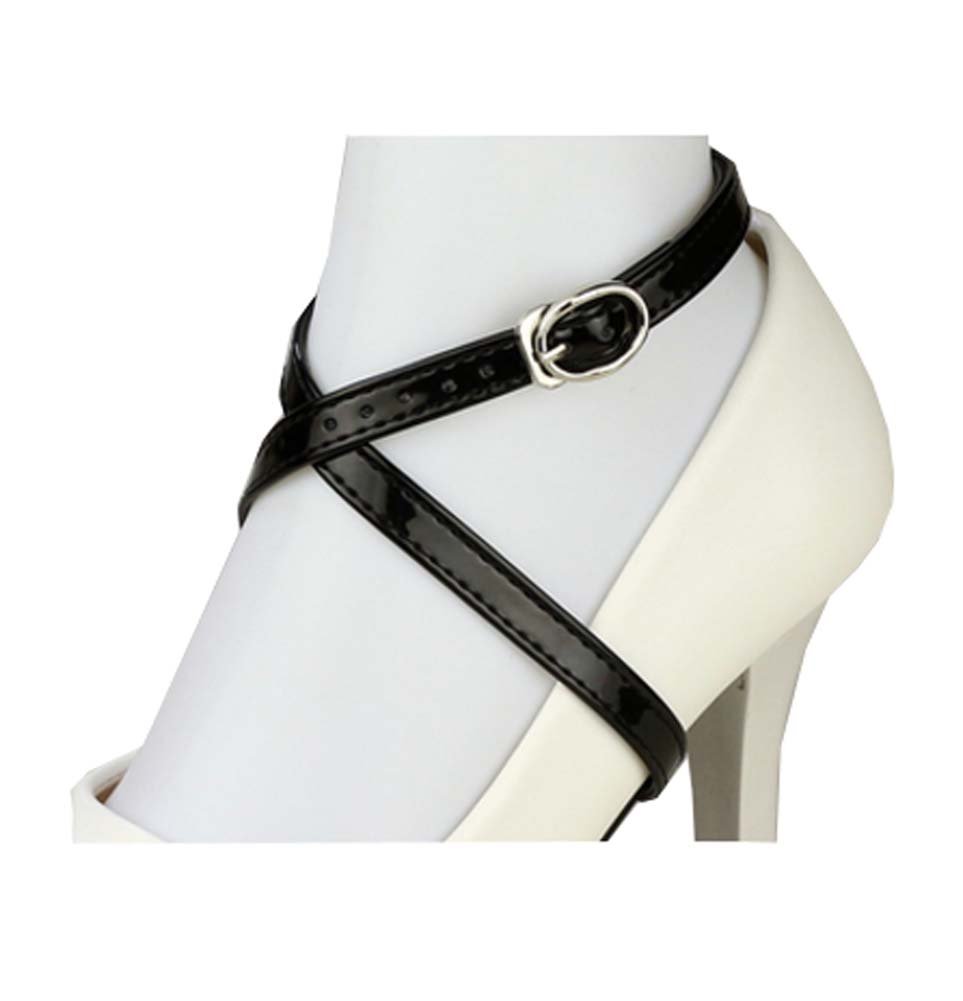 Anti-Slip Detachable Shoelace Accessories for Women's High Heels - Secure Fit, No More Loose Laces (Black) | Perfect for Work, Parties & Everyday Comfort