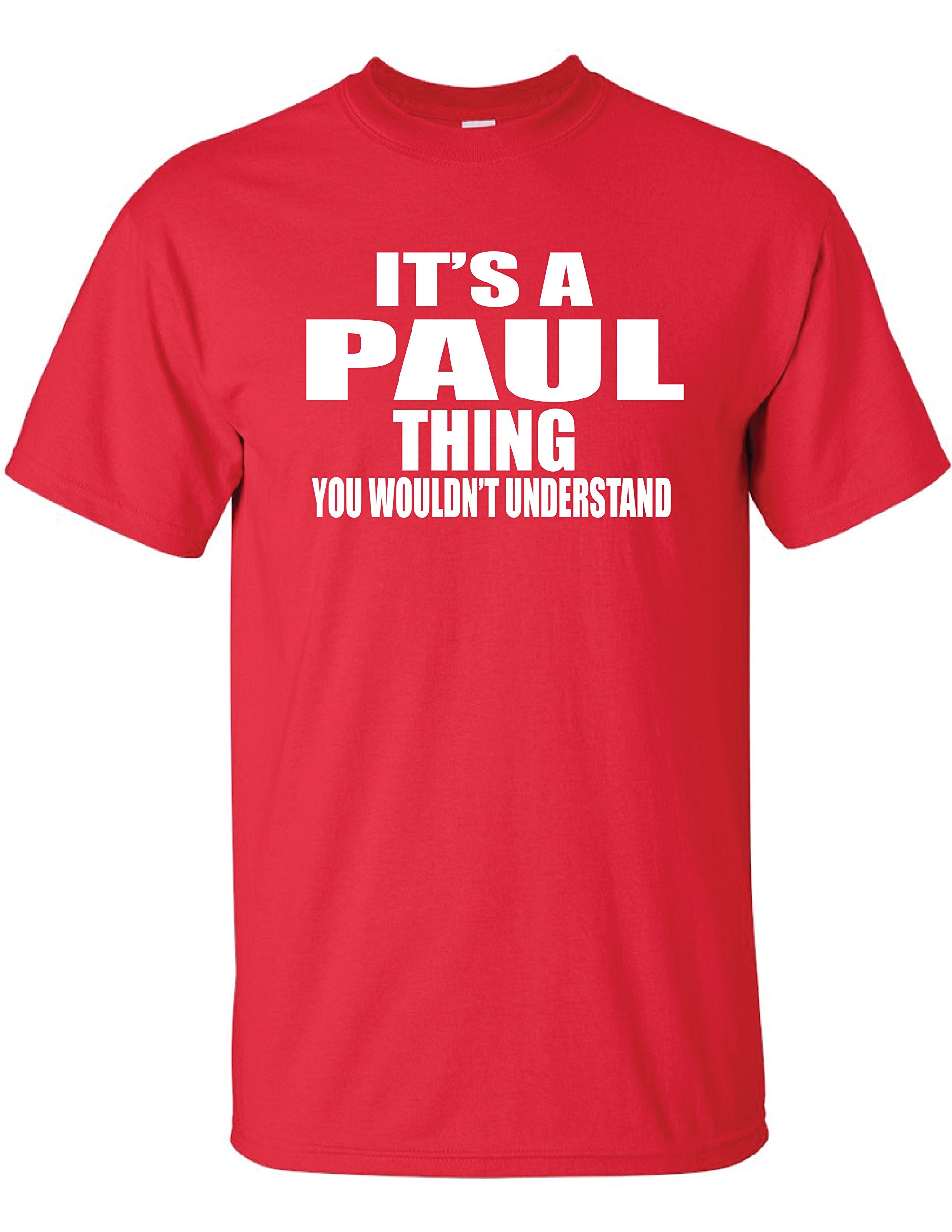 Paul Thing - Premium Red Cotton T-Shirt for Men | Comfortable & Stylish Casual Wear | Perfect for Everyday Outfits, Gym, and Weekend Outings