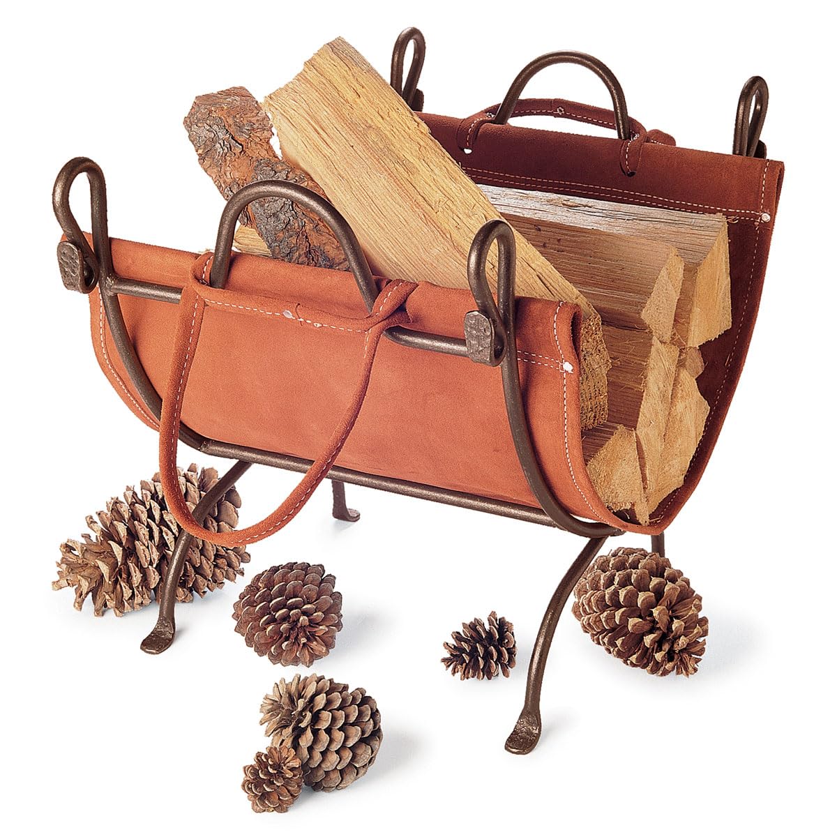 Pilgrim Home and Hearth 18519 Heavy Duty Folding Log Carrier - Portable Firewood Holder for Indoor/Outdoor Fireplace, Camping & Wood Stove Use