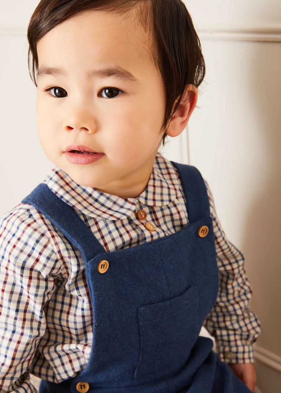 Classic Navy Fair Isle Merino Wool Sweater for Baby Boys - Soft & Warm Winter Knitwear for Newborns & Toddlers - Perfect for Holiday Photos, Family Gatherings & Outdoor Adventures
