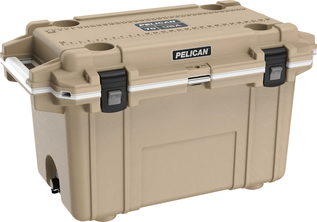 Pelican 70QT Elite Cooler - Heavy Duty Rotomolded Ice Chest for Camping, Fishing & Outdoor Adventures - Perfect for Beach, Tailgating & Long Trips