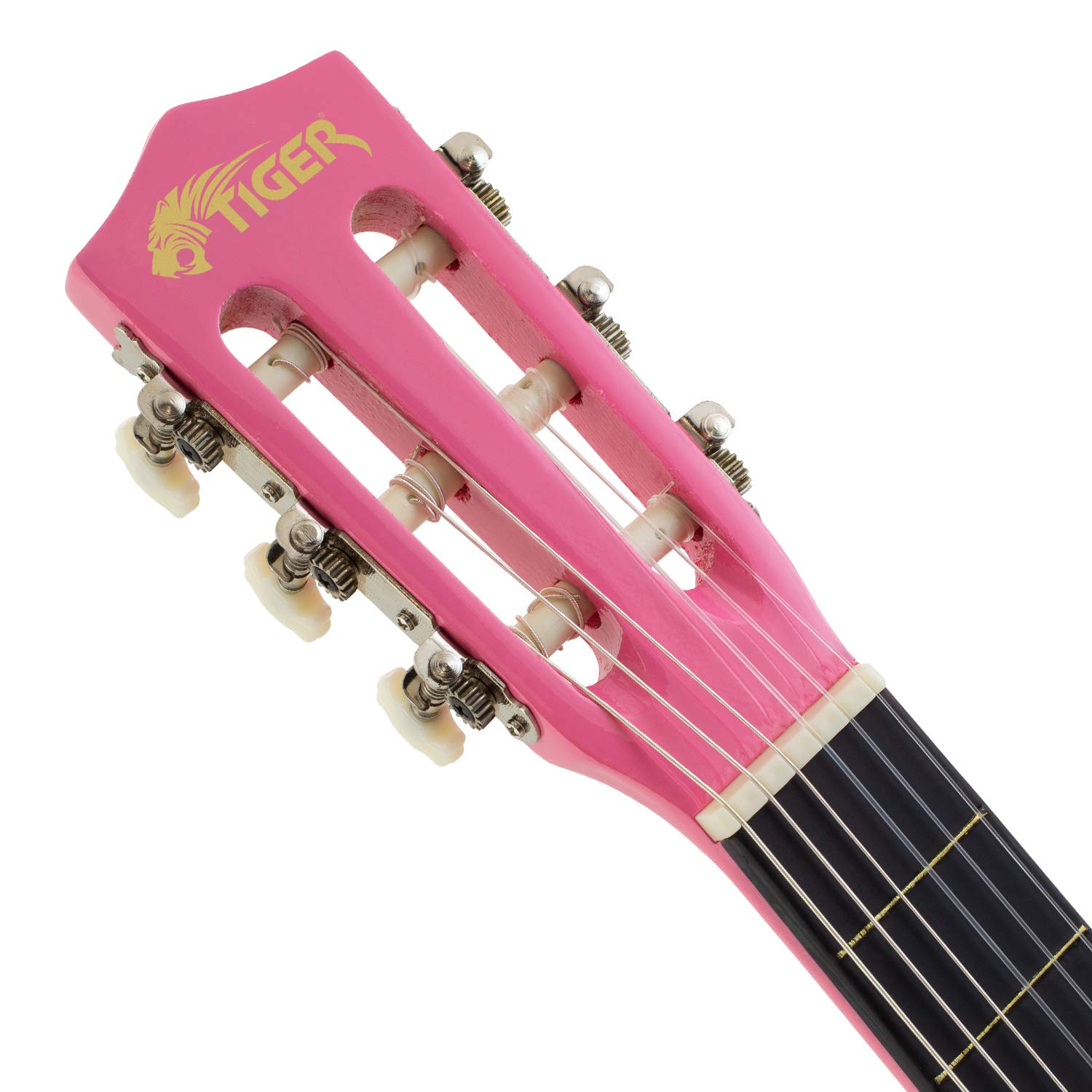 3/4 Size Classic Tiger Guitar with Accessories - Jasmine Rose Finish | Perfect for Beginners, Travel & Home Practice