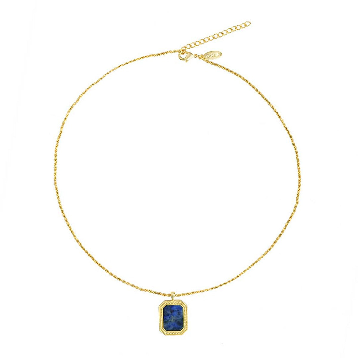 True Essence Lapis Lazuli Pendant Necklace & Stud Earrings Set - Spiritual Healing Jewelry for Meditation, Yoga & Energy Balancing
