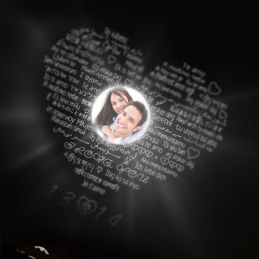 Custom Photo Projection Necklace - Personalized Sterling Silver Picture Jewelry for Women | Romantic Gift for Wife, Mom, Girlfriend | Perfect for Anniversaries, Weddings & Valentine's Day | Wear Your Loved One's Photo Close to Your Heart