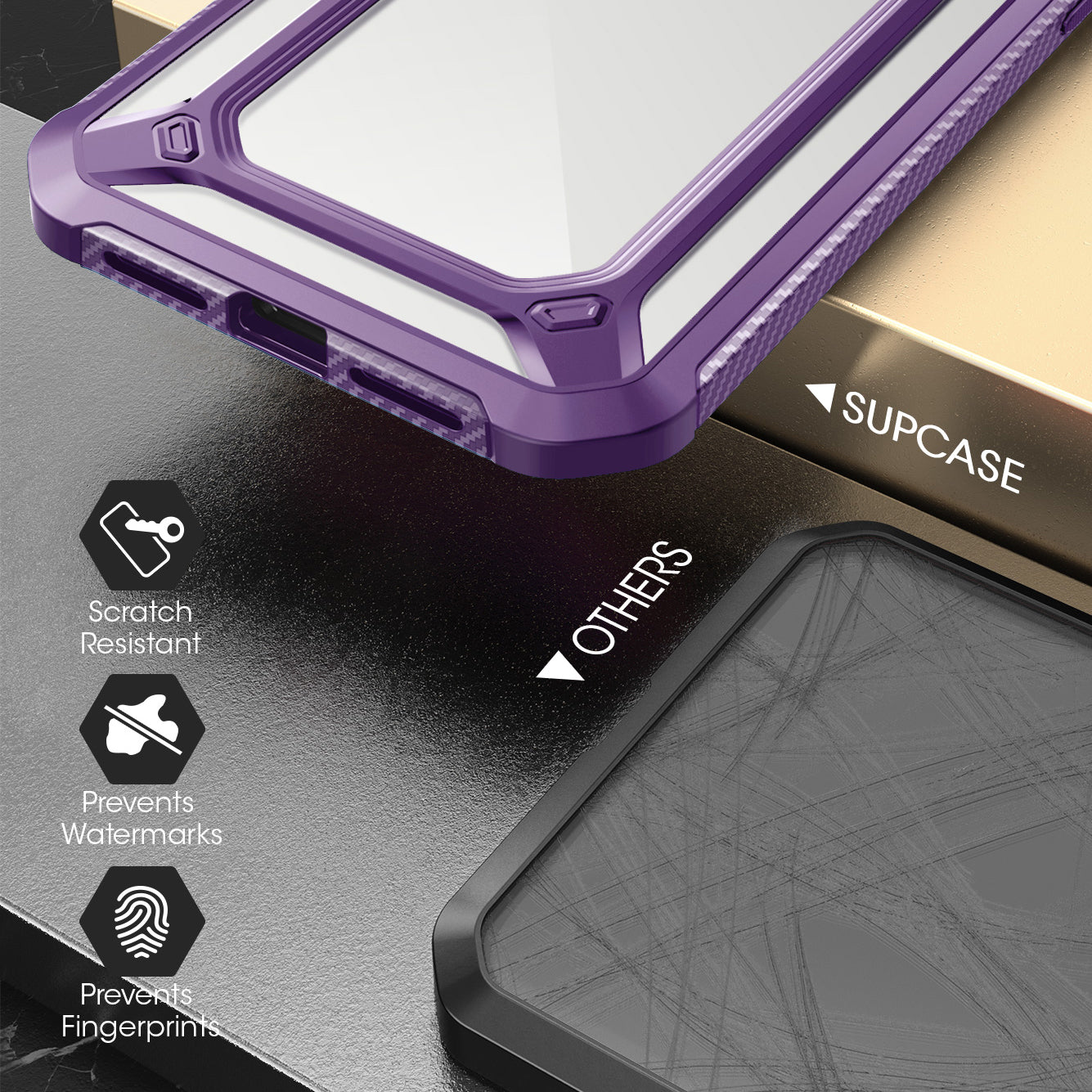 iPhone 12 Pro Max 6.7 Inch Unicorn Beetle Pro Series Case with Built-in Screen Protector - Shockproof Protective Cover in Purple | Perfect for Outdoor Activities, Travel & Daily Use