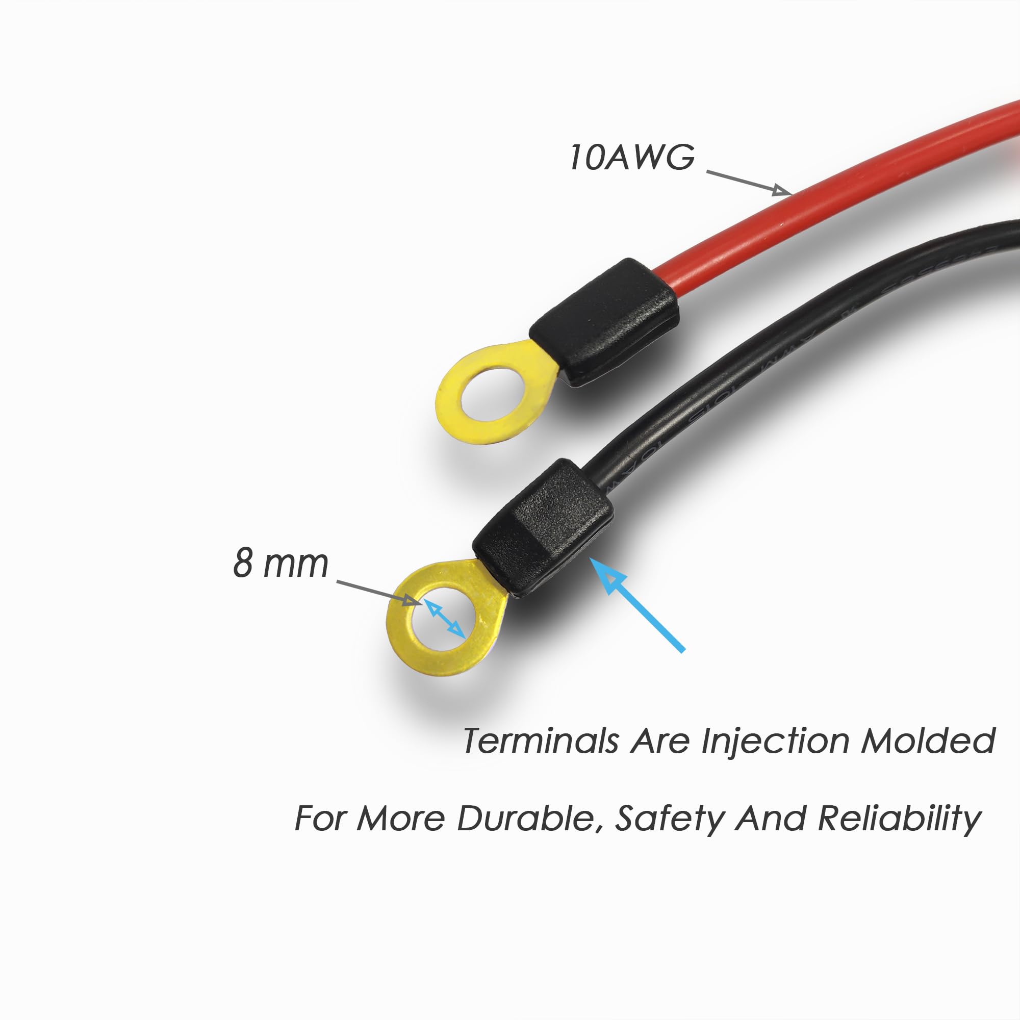 Heavy Duty 50A Anderson Plug Connector with 10AWG 3M Cable - Quick Connect Battery Jumper Cable for Towing Winch, Solar Power, RV & Marine Applications
