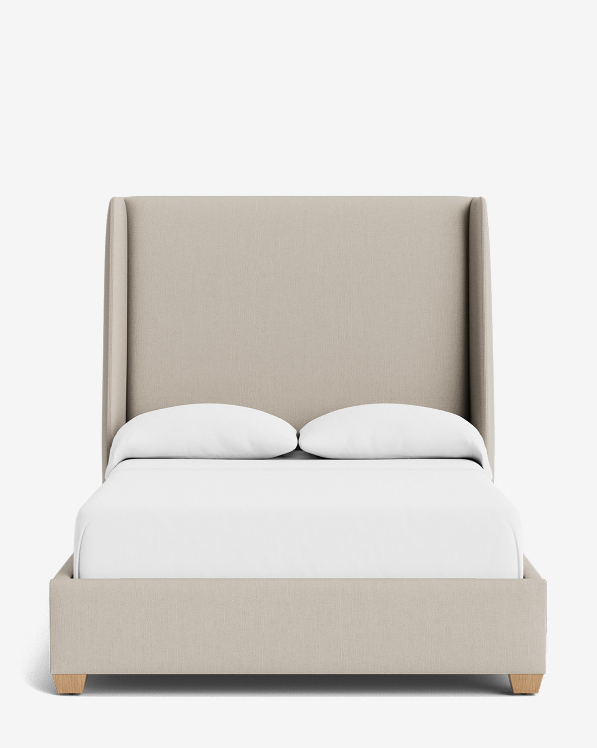 Walt Bed Tall Headboard - Queen Size Upholstered Bed Frame with Adjustable Height - Perfect for Modern Bedroom Decor & Small Spaces