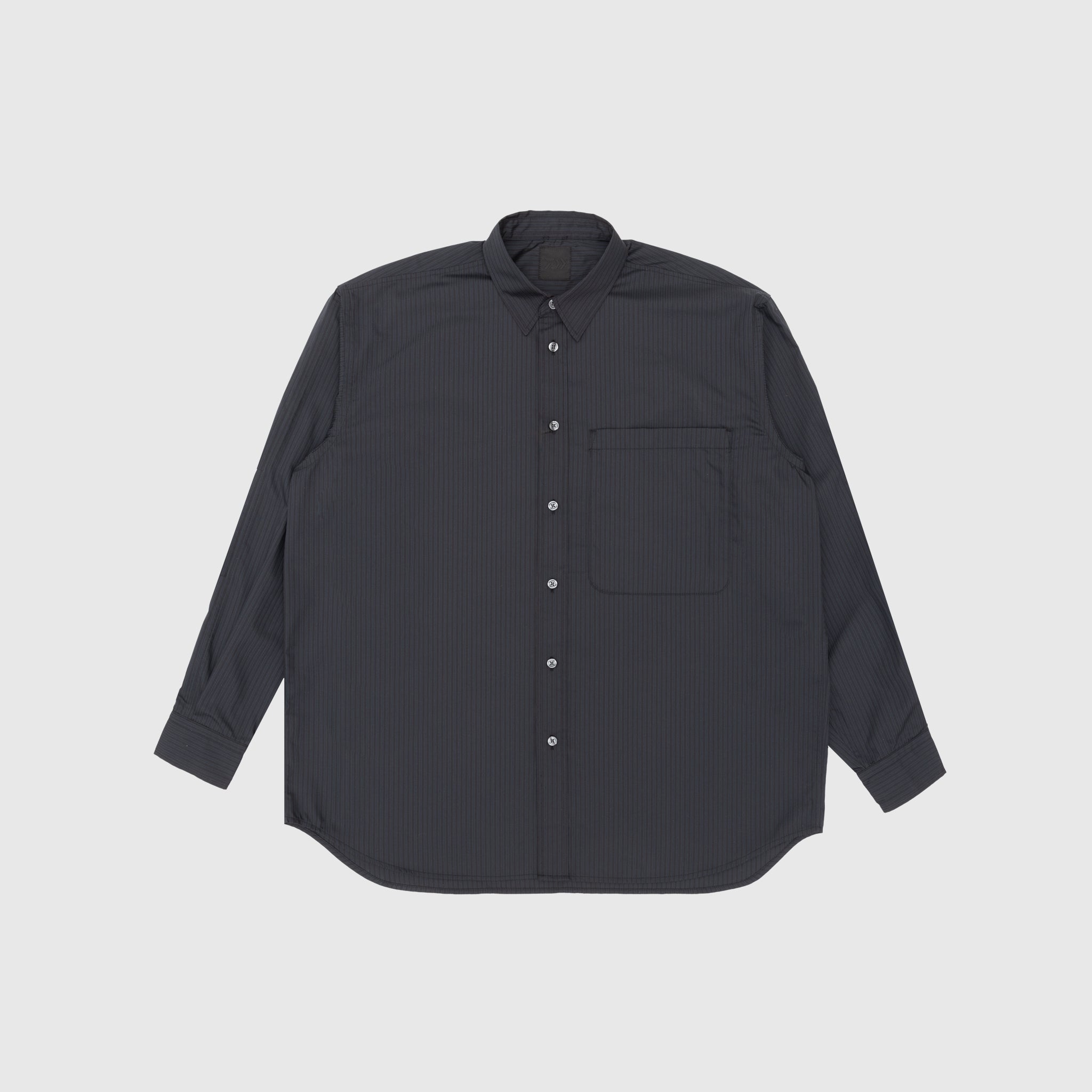 Men's Long Sleeve Striped Shirt - Classic Casual Tech Wear for Office & Everyday Outfits | Comfortable Business & Weekend Style