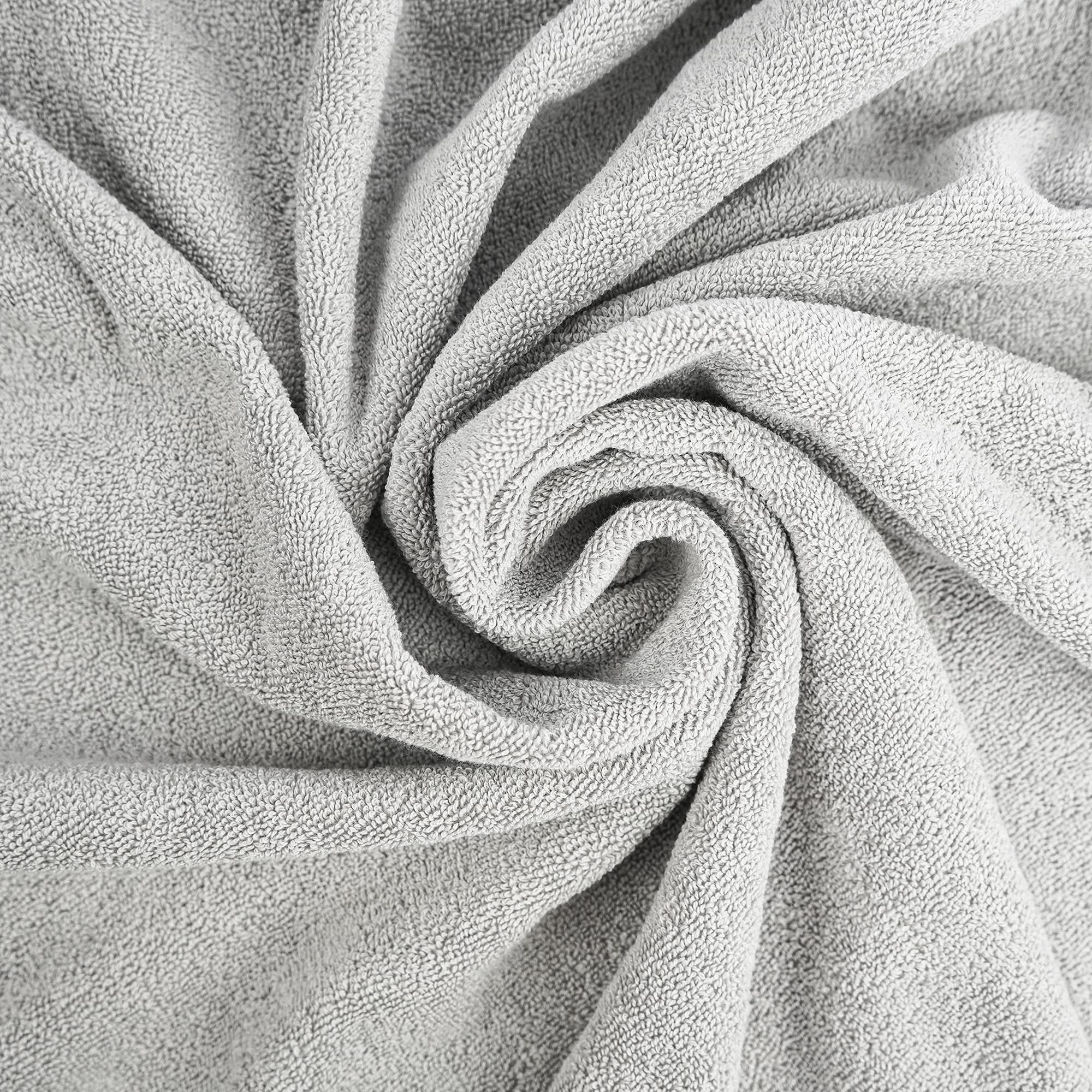 Luxury 100% Natural Cotton Bath Towel - Extra Large 40 x 80 Inches, Ultra Absorbent & Plush Hotel Quality Bath Sheet for Spa, Bathroom & Beach - Solid Color Design