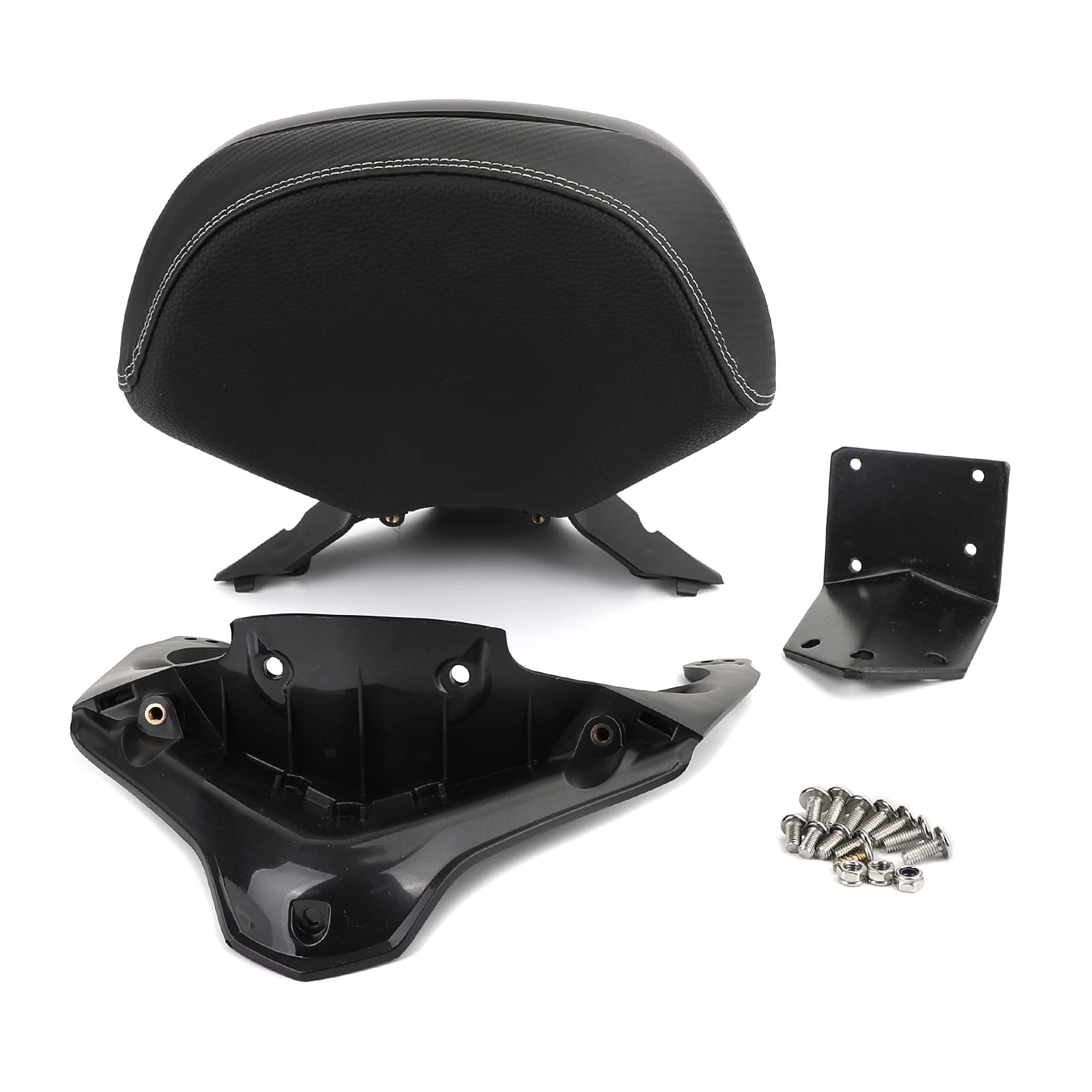 Topteng Motorcycle Passenger Backrest Pad - Universal Sissy Bar Cushion for YAMAHA XMAX 250/300/400 (2018-2020 Models) - Comfortable Rear Seat Support for Long Rides & Touring
