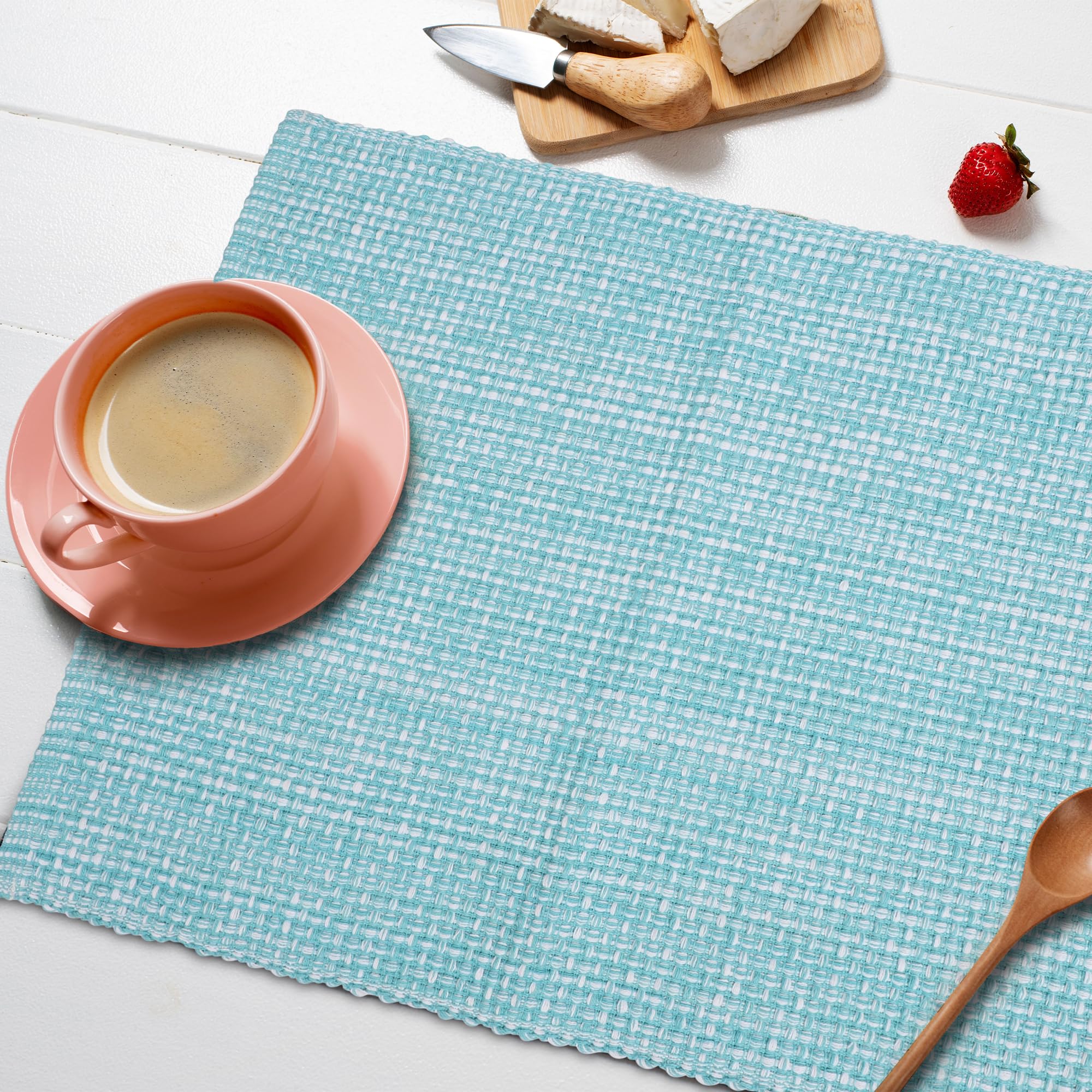 Premium 100% Cotton Oversized Placemats Set of 6 - 14