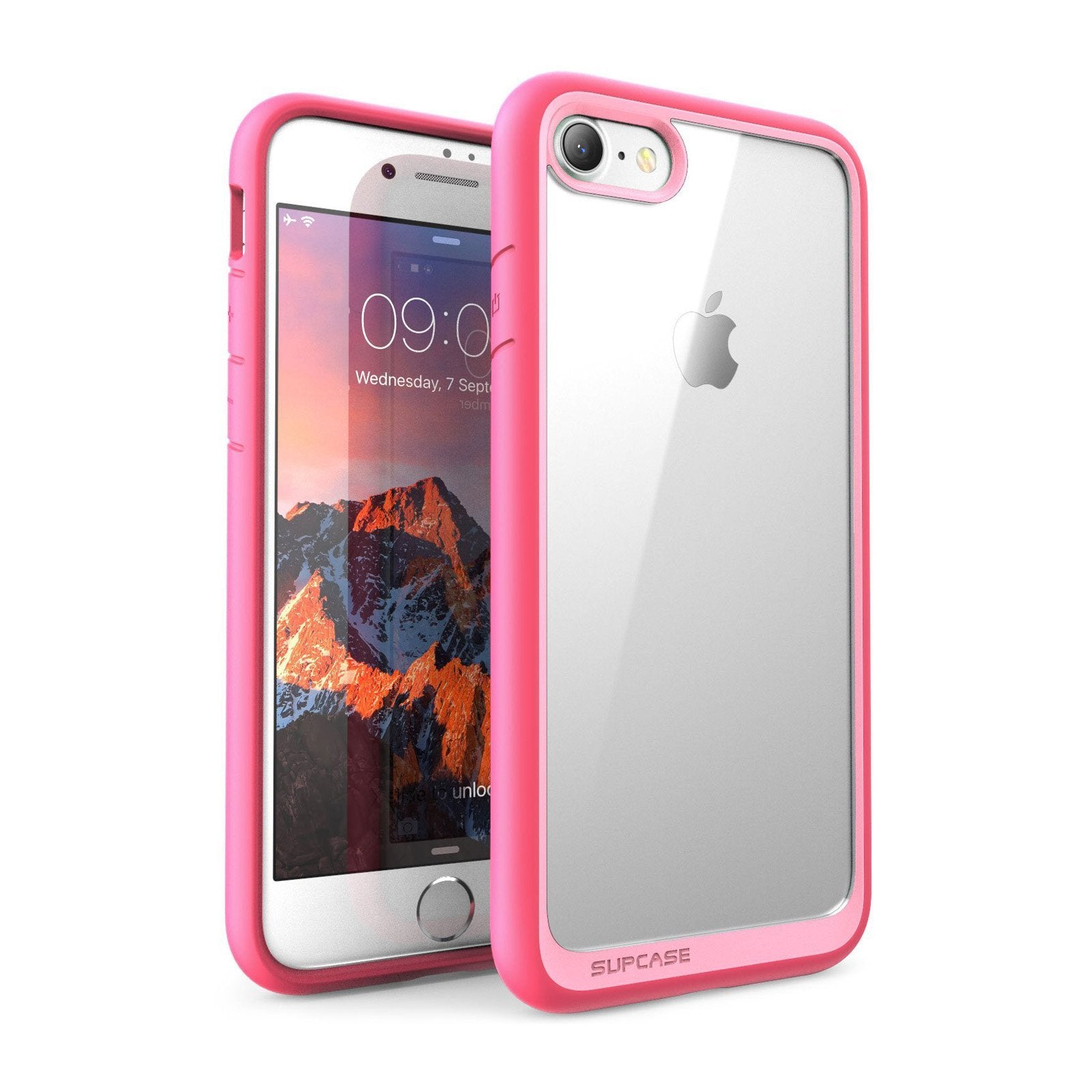 iPhone 7 Unicorn Beetle Style Case - Shockproof Protective Cover with Built-in Screen Protector (Pink) | Perfect for Outdoor Activities, Travel & Daily Use