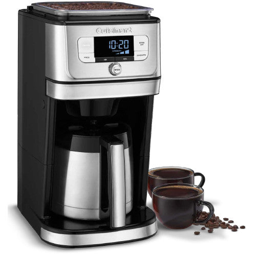 Refurbished CUISINART DGB-850 Burr Grind N' Brew 10-Cup Coffee Maker with Warranty - Perfect for Home, Office & Coffee Enthusiasts