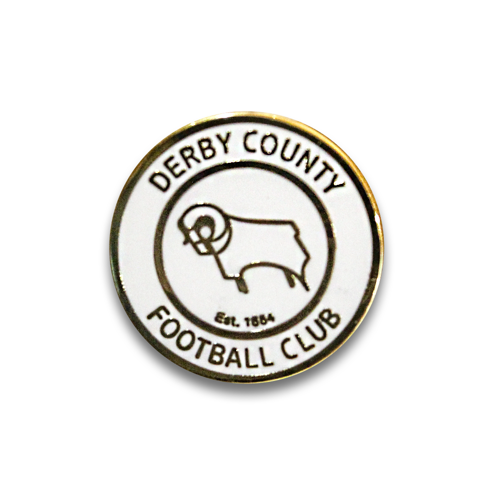 Derby County FC Pin Badge - Official Football Club Enamel Lapel Pin - Perfect for Fans, Collectors & Match Day Outfits