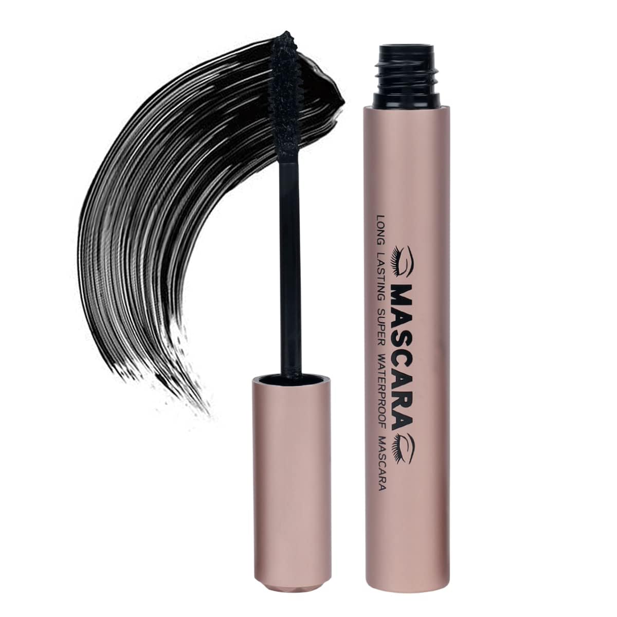 Syfer Dense Mascara - Lengthening, Smudge Proof & Water Resistant | Liquid Lash Extending Tubing Formula | No Clumps, No Flakes | Full-Size Black Mascara for Women (9ml) | Perfect for Daily Wear, Special Occasions & Water Activities