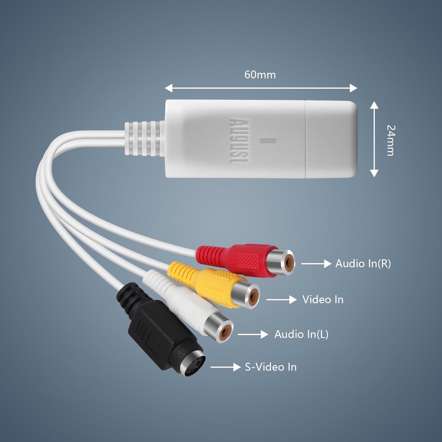VHS to DVD Digital Video Converter - VGB300 USB 2.0 Capture Device for Windows & Mac | Convert Old Tapes to Digital Files | Perfect for Home Movies, Family Archives & Video Preservation [Refurbished]