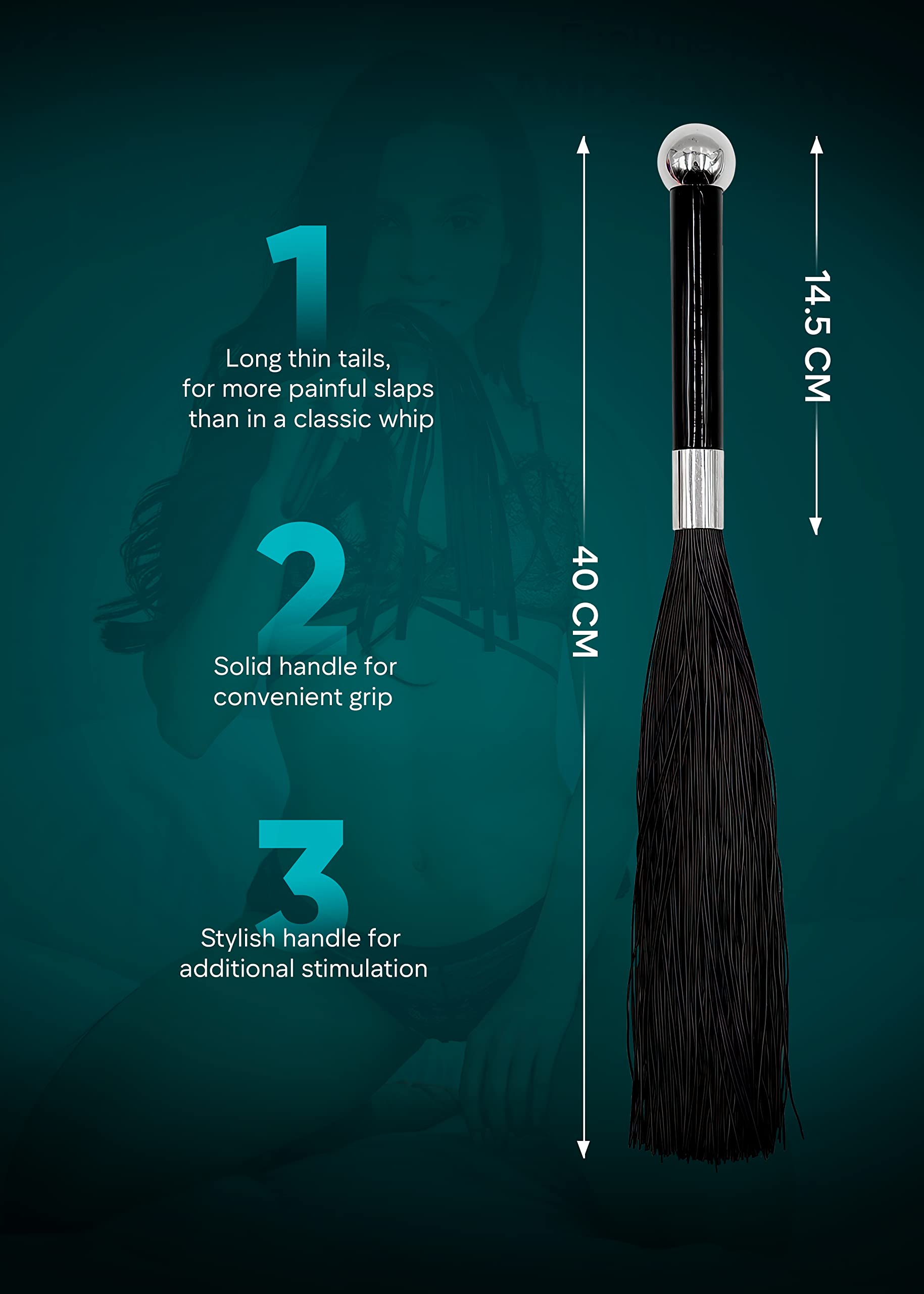 Premium Soft BDSM Whip Dildo - Flogger Spanking Paddle for Sensual Play - Adult Sex Toy for Couples, Anal Play & Cosplay - Enhance Your Bedroom Experience