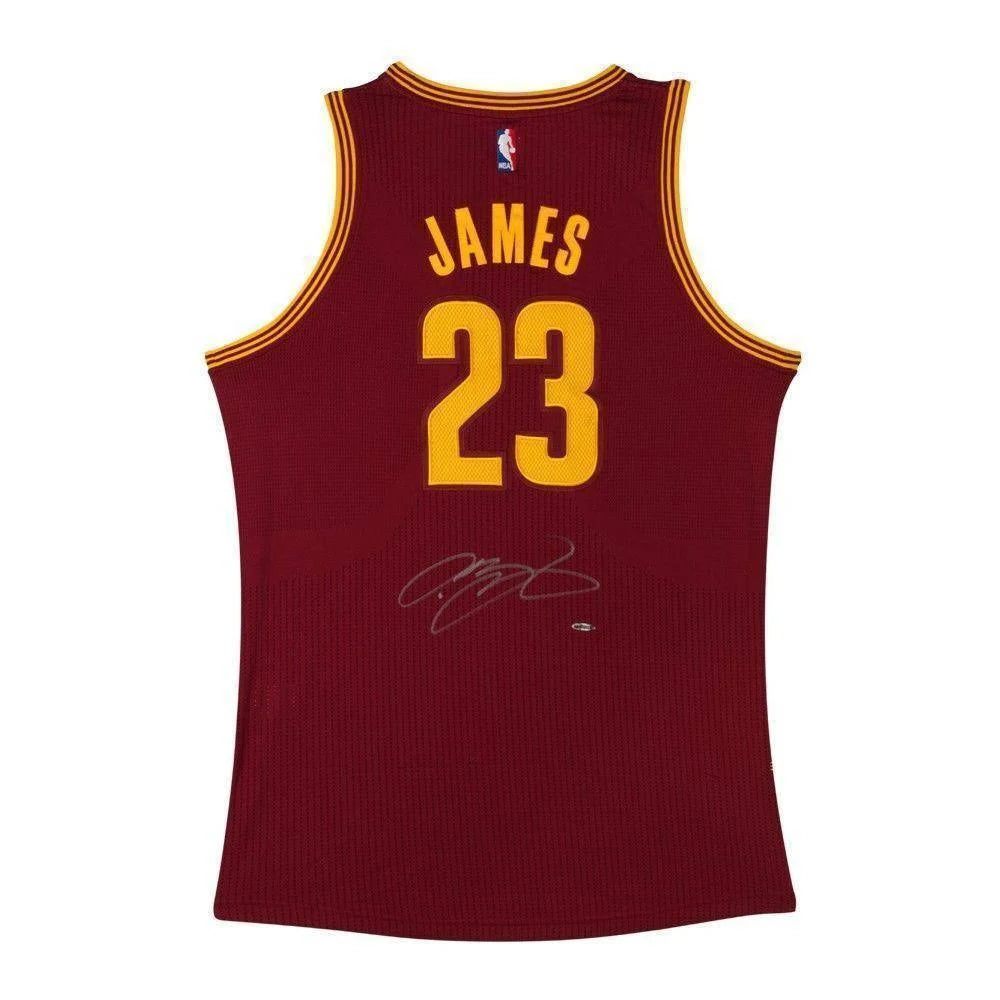 LeBron James Signed Cleveland Cavaliers Maroon Authentic Jersey with UDA COA - Limited Edition Autographed NBA Memorabilia for Collectors, Fans & Sports Enthusiasts - Perfect for Display, Gifts & Investment