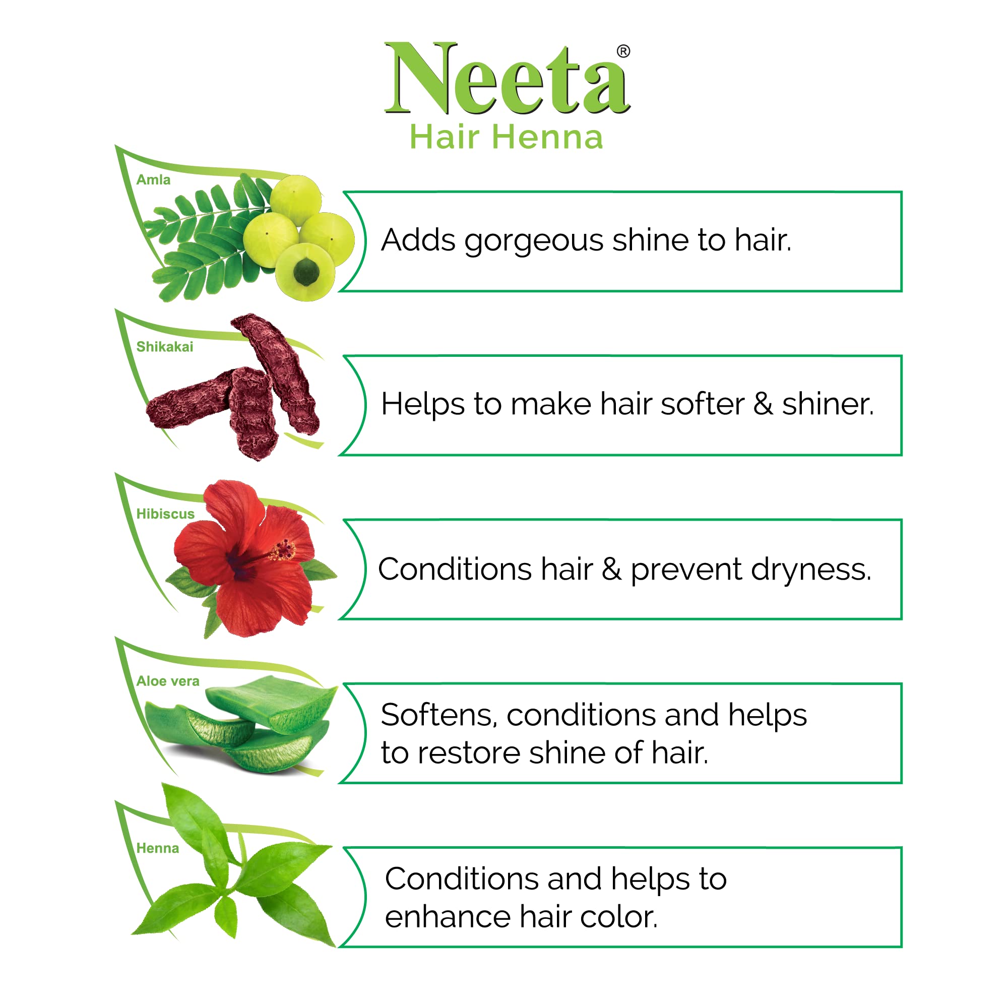 Natural Brown Henna Hair Color with 5 Herbs | Ammonia-Free Hair Dye for Women & Men | 25g Pack of 8 | Safe for Gray Coverage & Hair Conditioning | Perfect for Home Use & Professional Salons