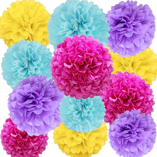 Pink Blue Purple Yellow
