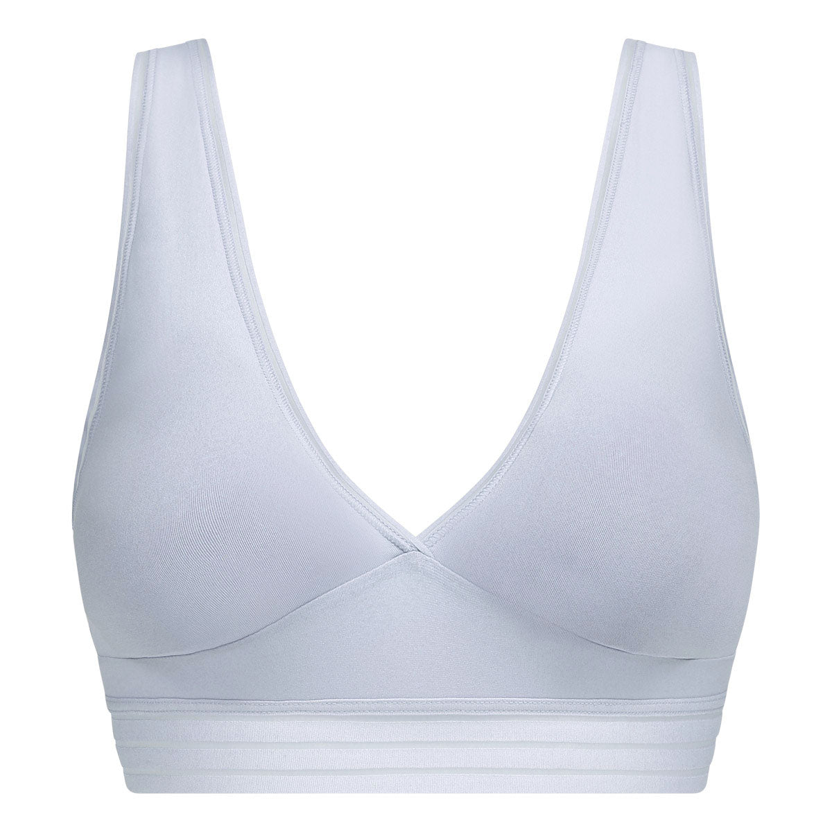 Oh My Dim's Wireless Triangle Bralette - Soft Microfiber Comfort Bra for Women - Perfect for Yoga, Lounge & Everyday Wear - Blue