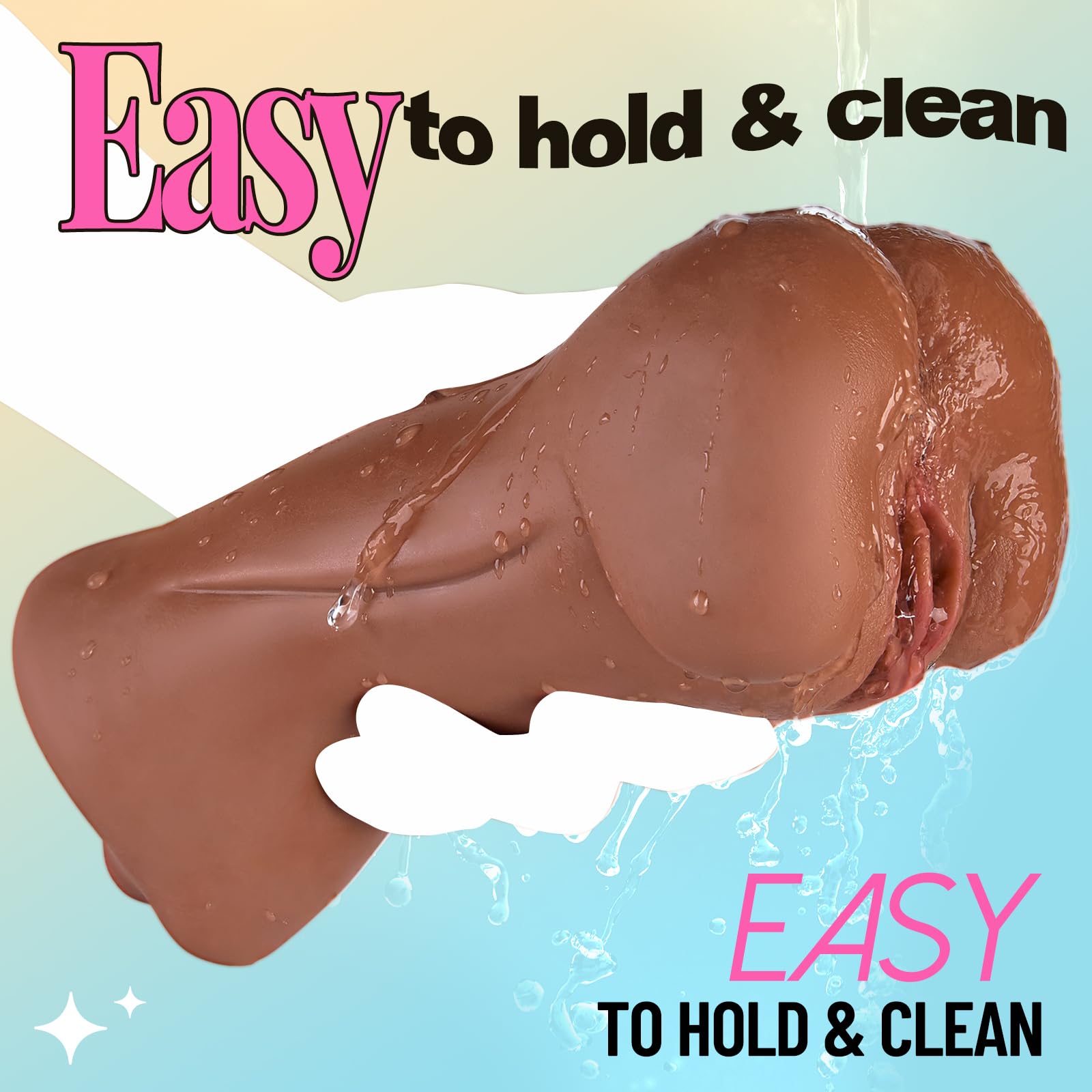 3 in 1 Realistic Male Masturbator - Oral, Vaginal & Anal Stimulation Sex Toy for Men | Textured Mouth, Tight Ass & Realistic Pussy Design | Portable Discreet Adult Toy for Solo Play & Couples Fun